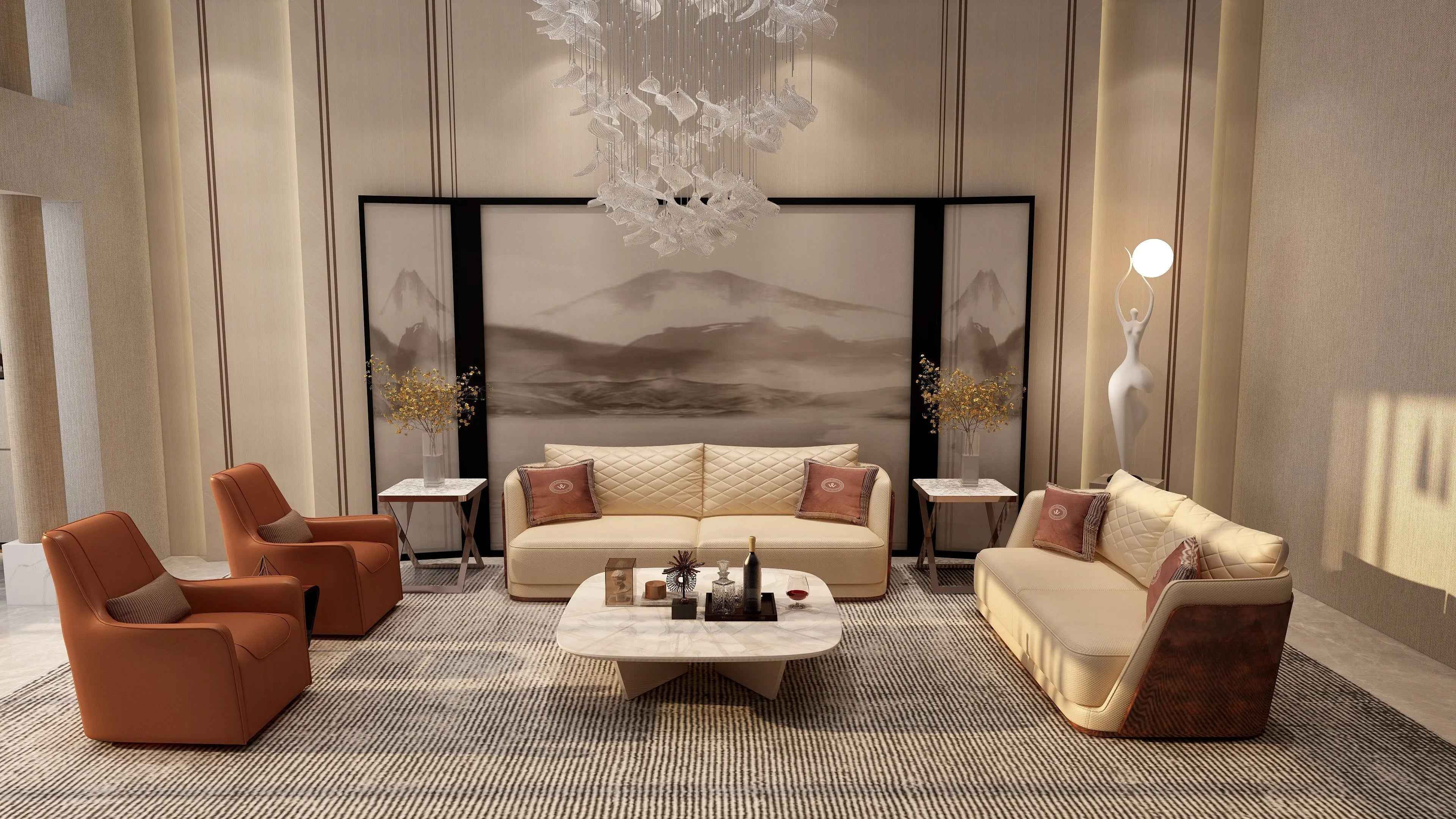 Italian style light luxury Bentley Style Richmond Sofa W001SF1 Sofa,Single Sofa, Multi Sofa