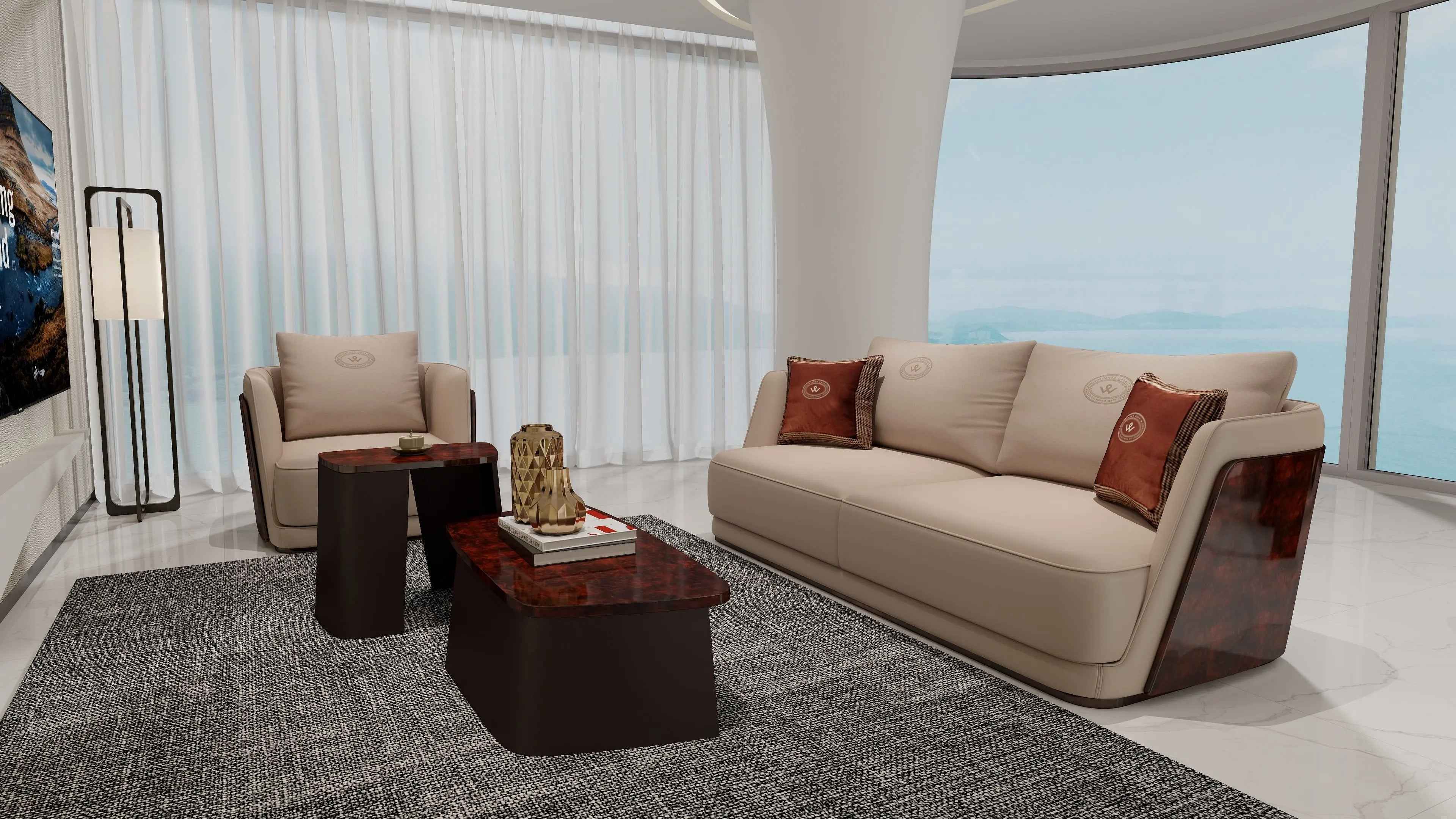 Italian style light luxury Bentley Style Richmond Sofa W001SF1 Sofa,Single Sofa, Multi Sofa