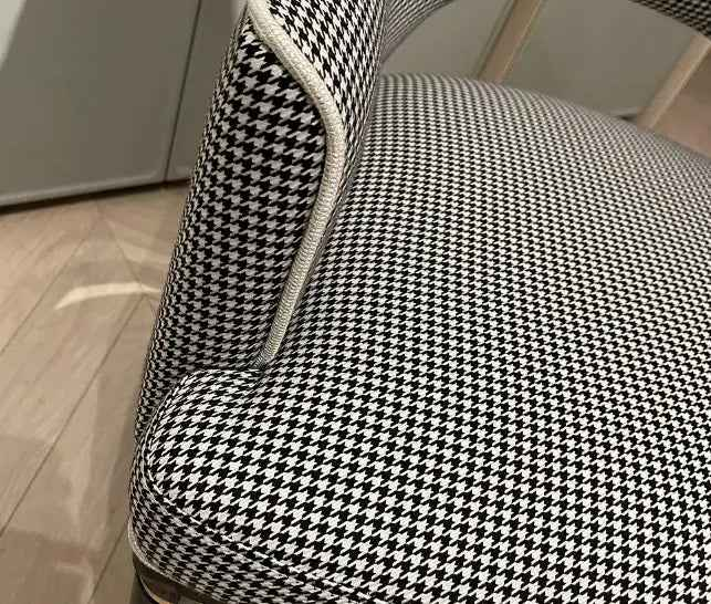 Light Luxury Cloth and Wooden Office Chair with Geometric Pattern W005S21 Bentley dining chair office chair boss chair