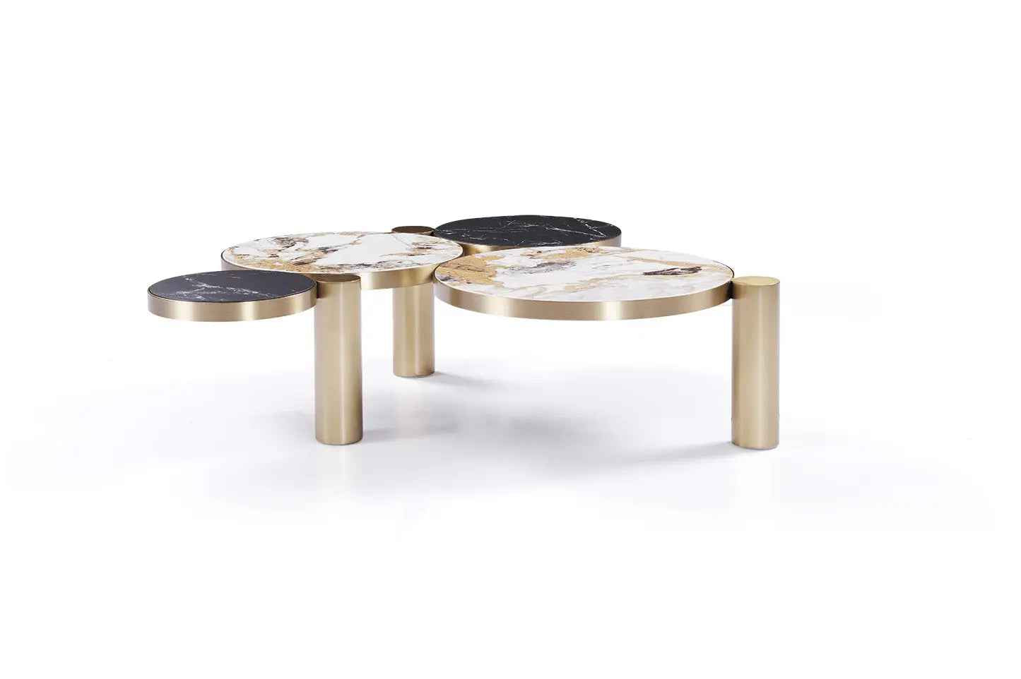 Light Luxury Metal Draw Round Irregular HC-1912-1 Coffee Table