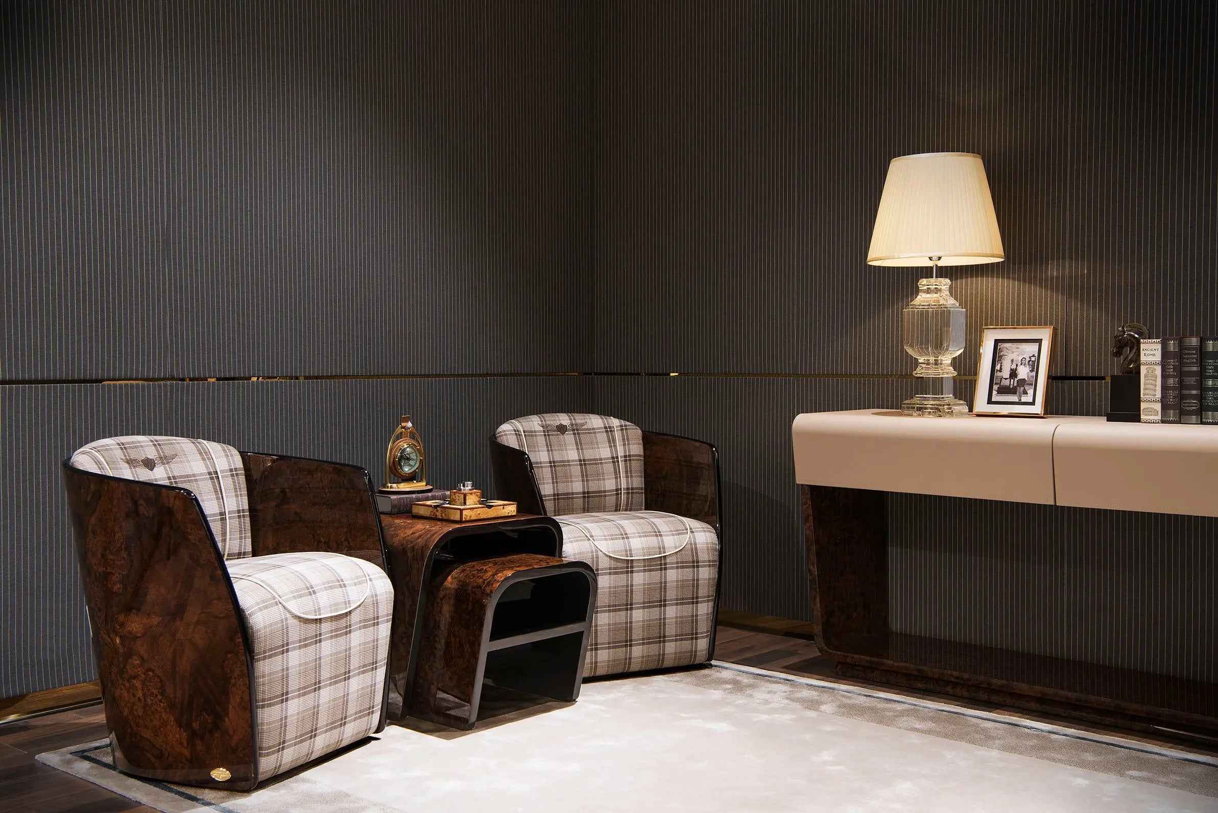 Light luxury classic coffee table combination W001H6C-1 Bentley style Lewes Tea table