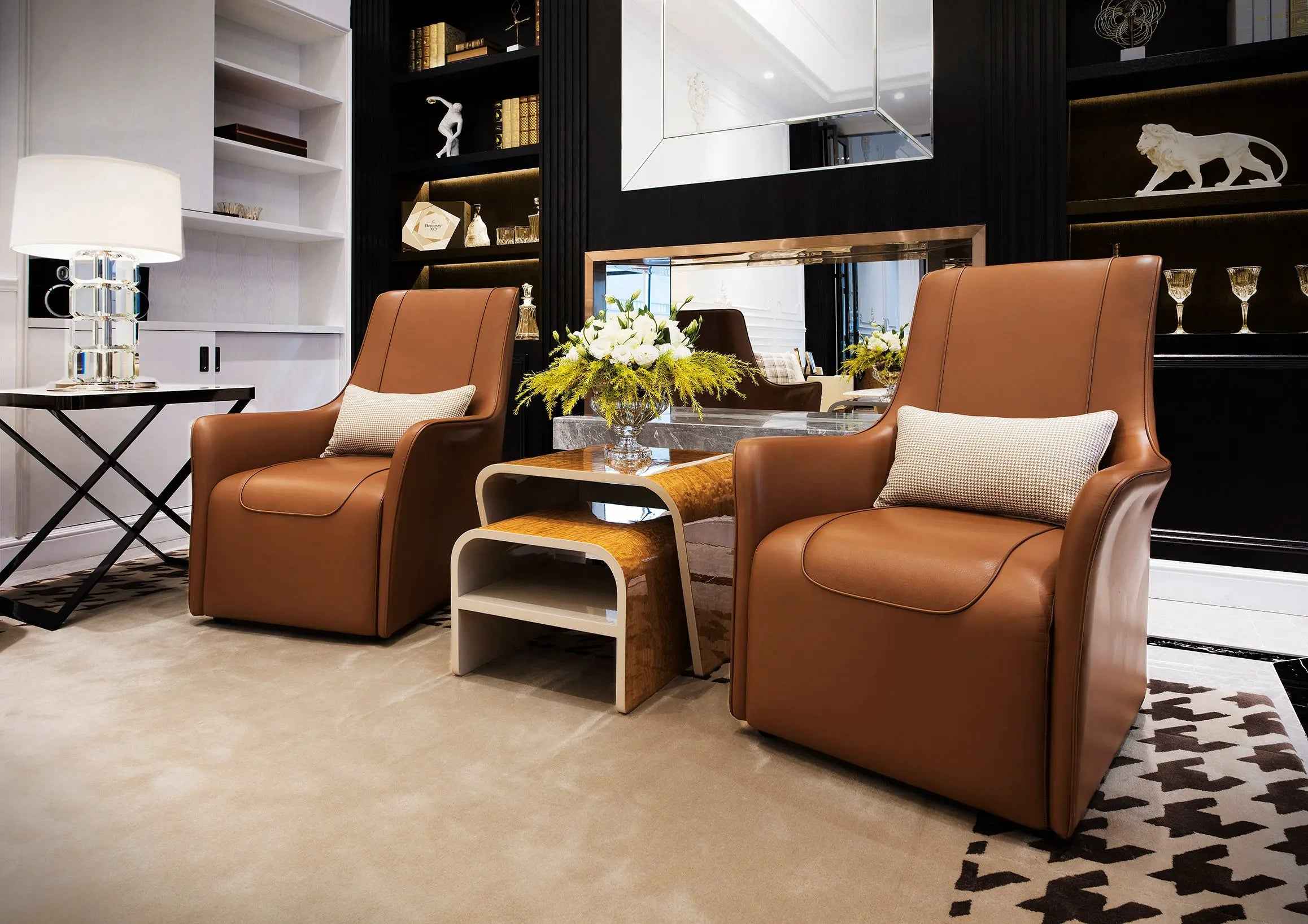 Light luxury classic coffee table combination W001H6C-1 Bentley style Lewes Tea table