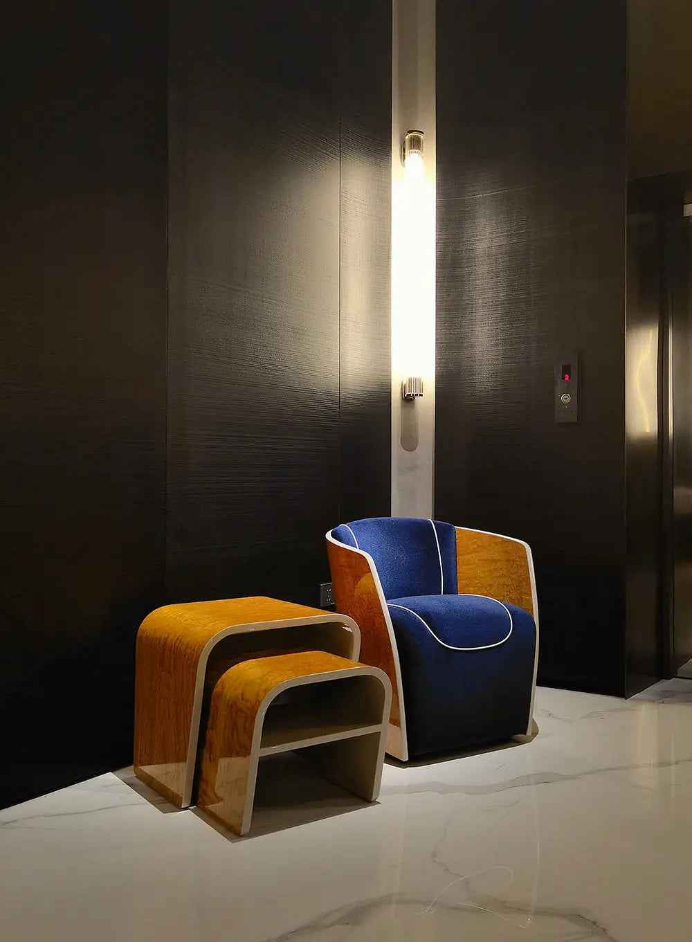 Light luxury classic coffee table combination W001H6C-1 Bentley style Lewes Tea table