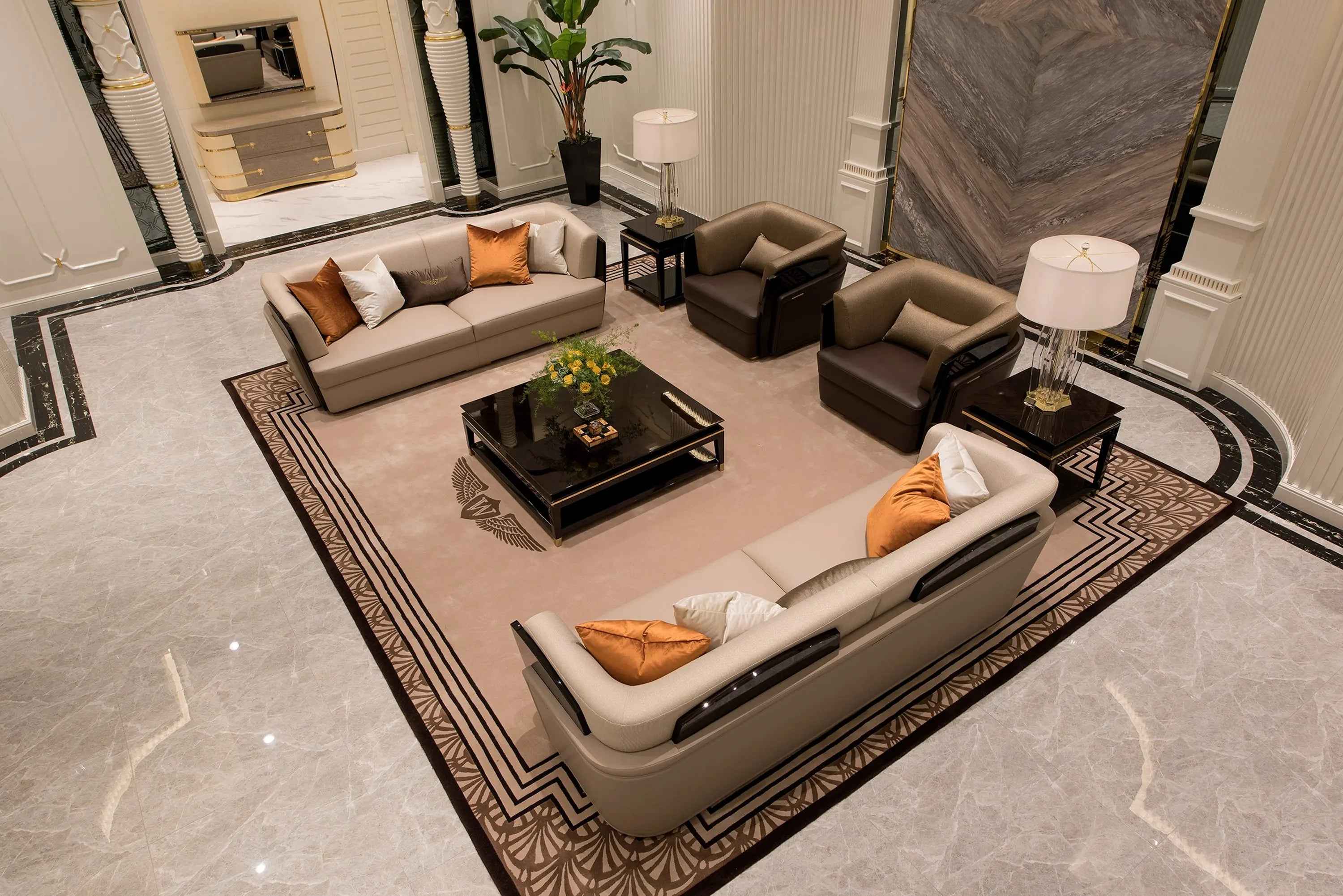 Light luxury modern ebony edge a few W008H6 Bentley Coffee Table Tea table Coner table