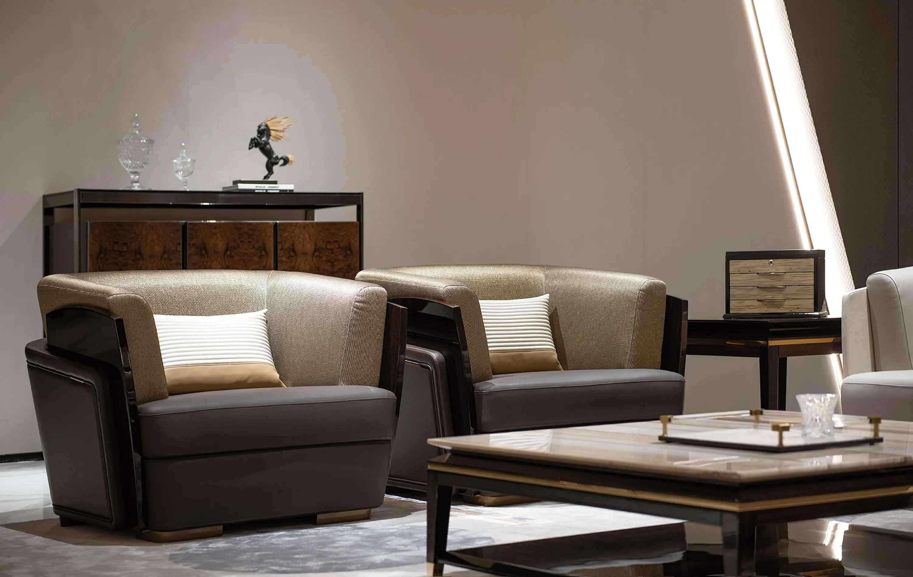 Light luxury modern ebony edge a few W008H6 Bentley Coffee Table Tea table Coner table