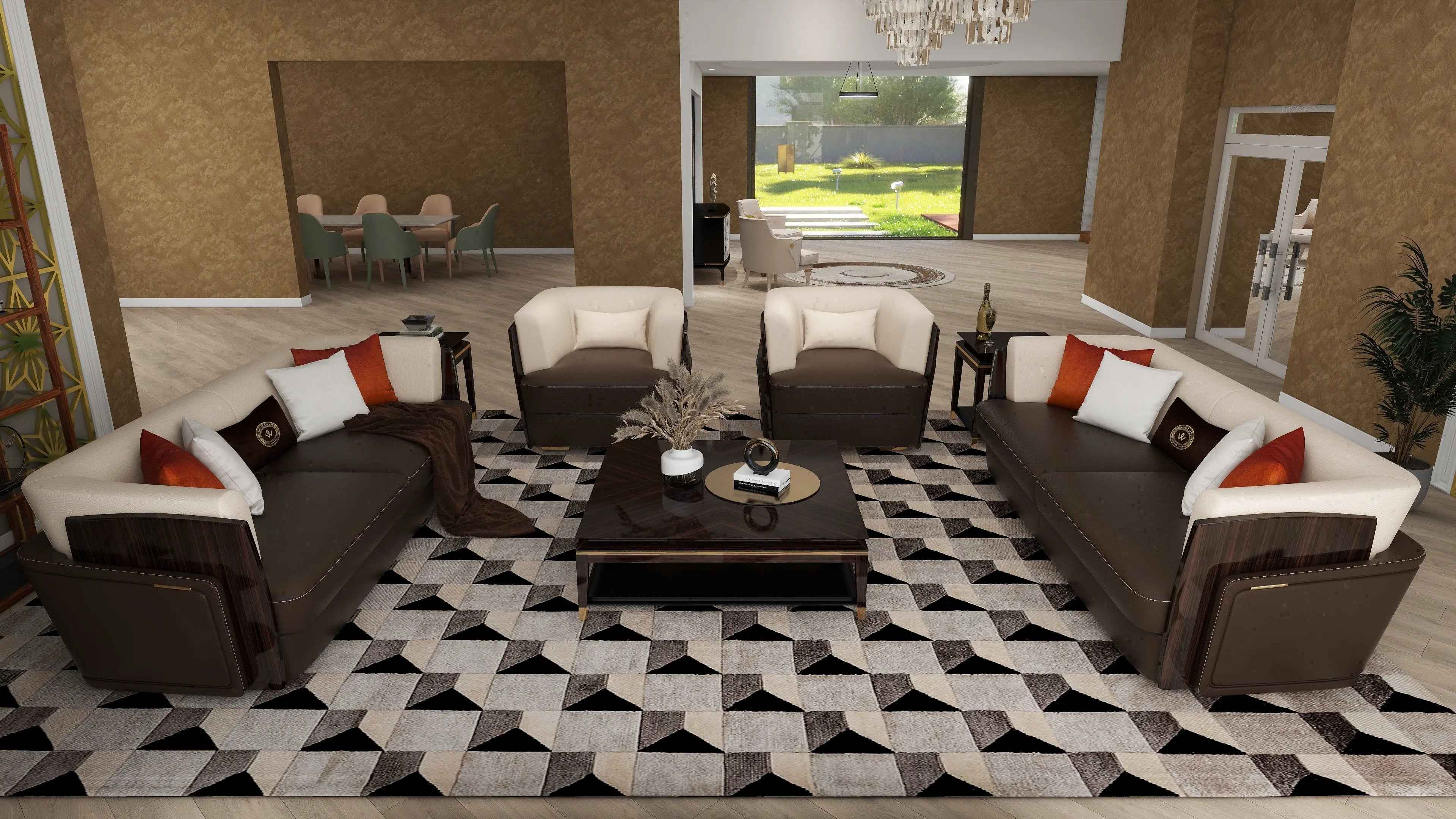 Light luxury modern ebony edge a few W008H6 Bentley Coffee Table Tea table Coner table