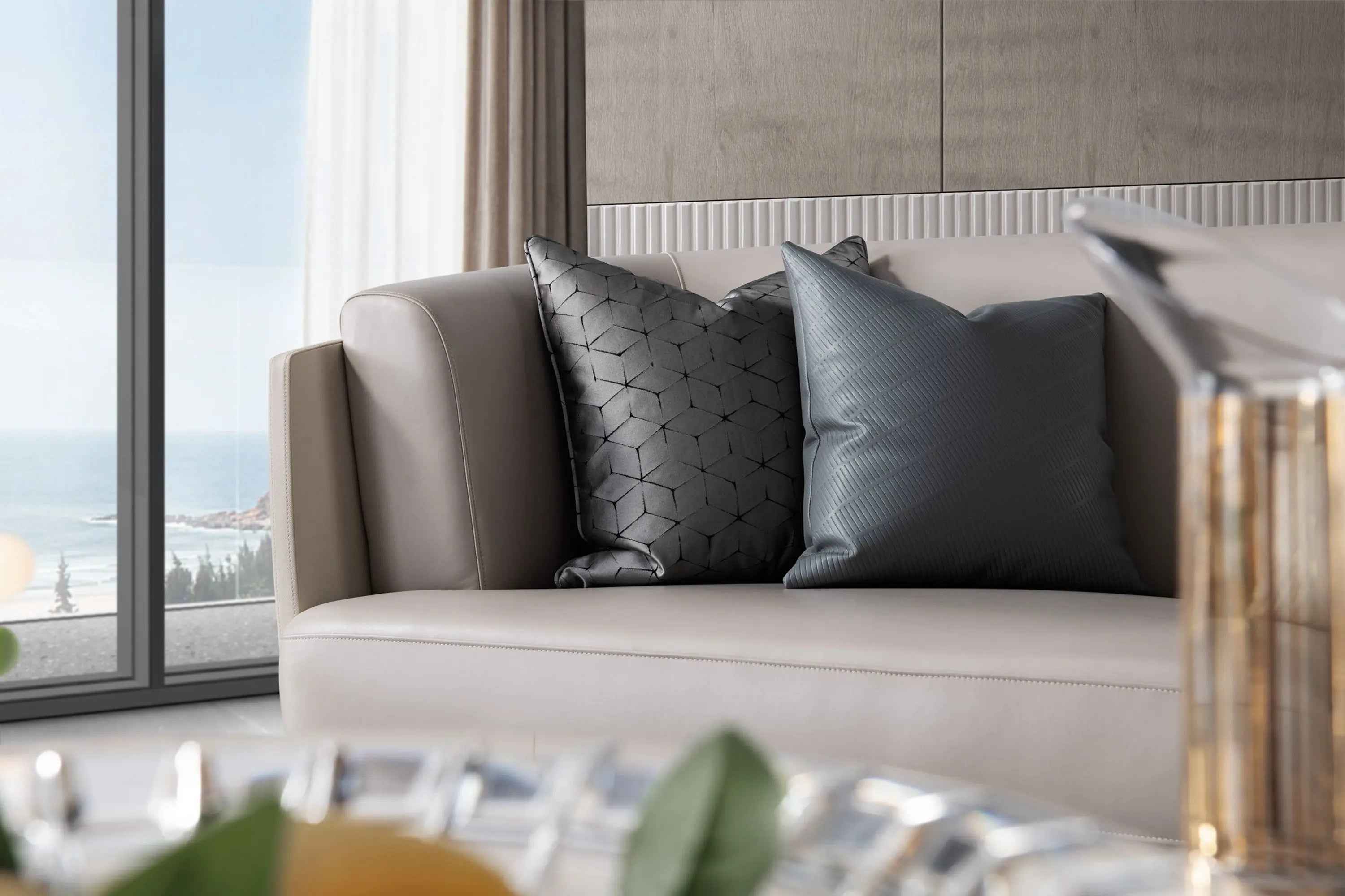 Light luxury style fabric Bentley sofa set, customized hotel sofa series W008SF1 Sofa