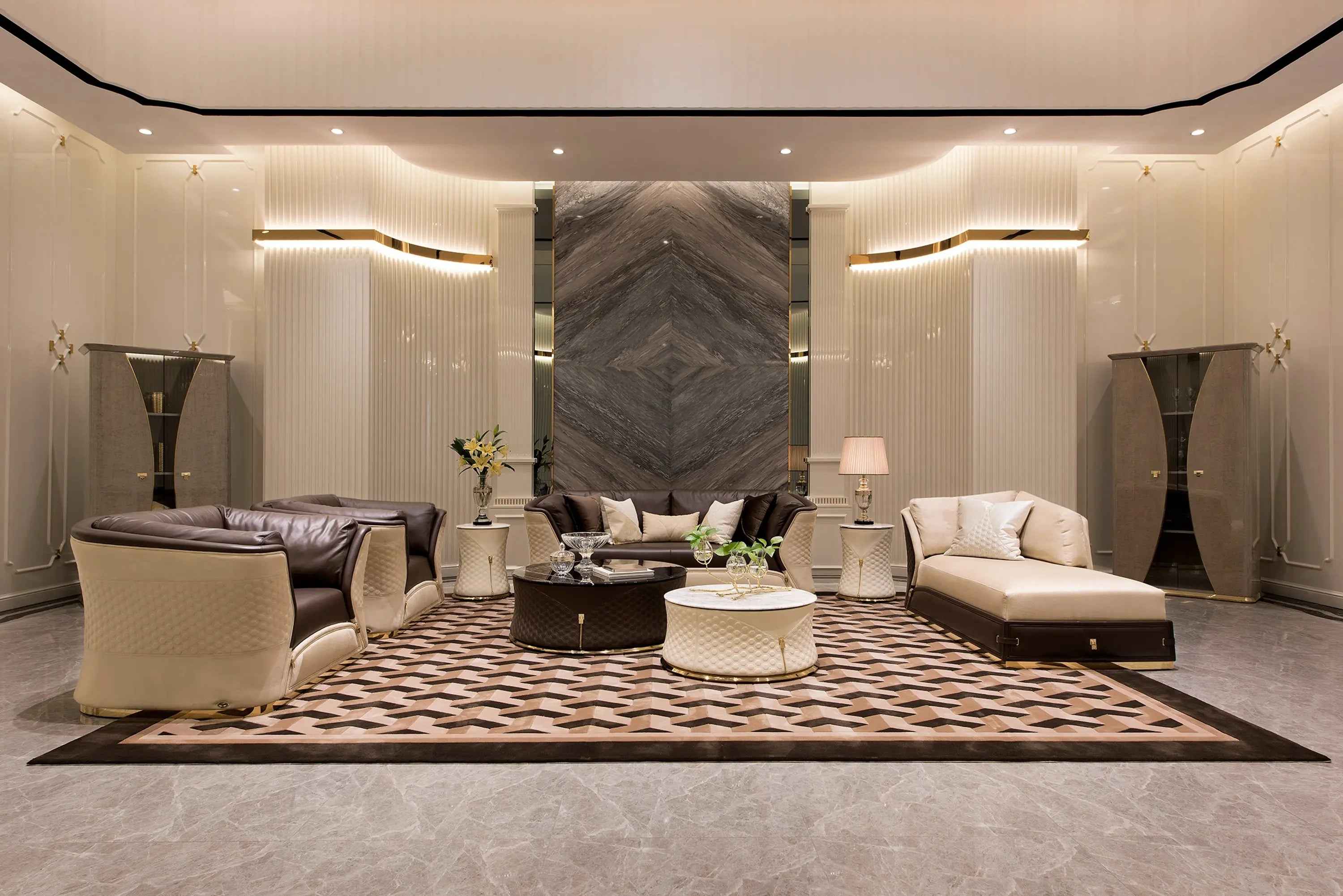 Living room matte round coffee table W002H6 Turri style Vogue Coffee Table Tea table Coner table