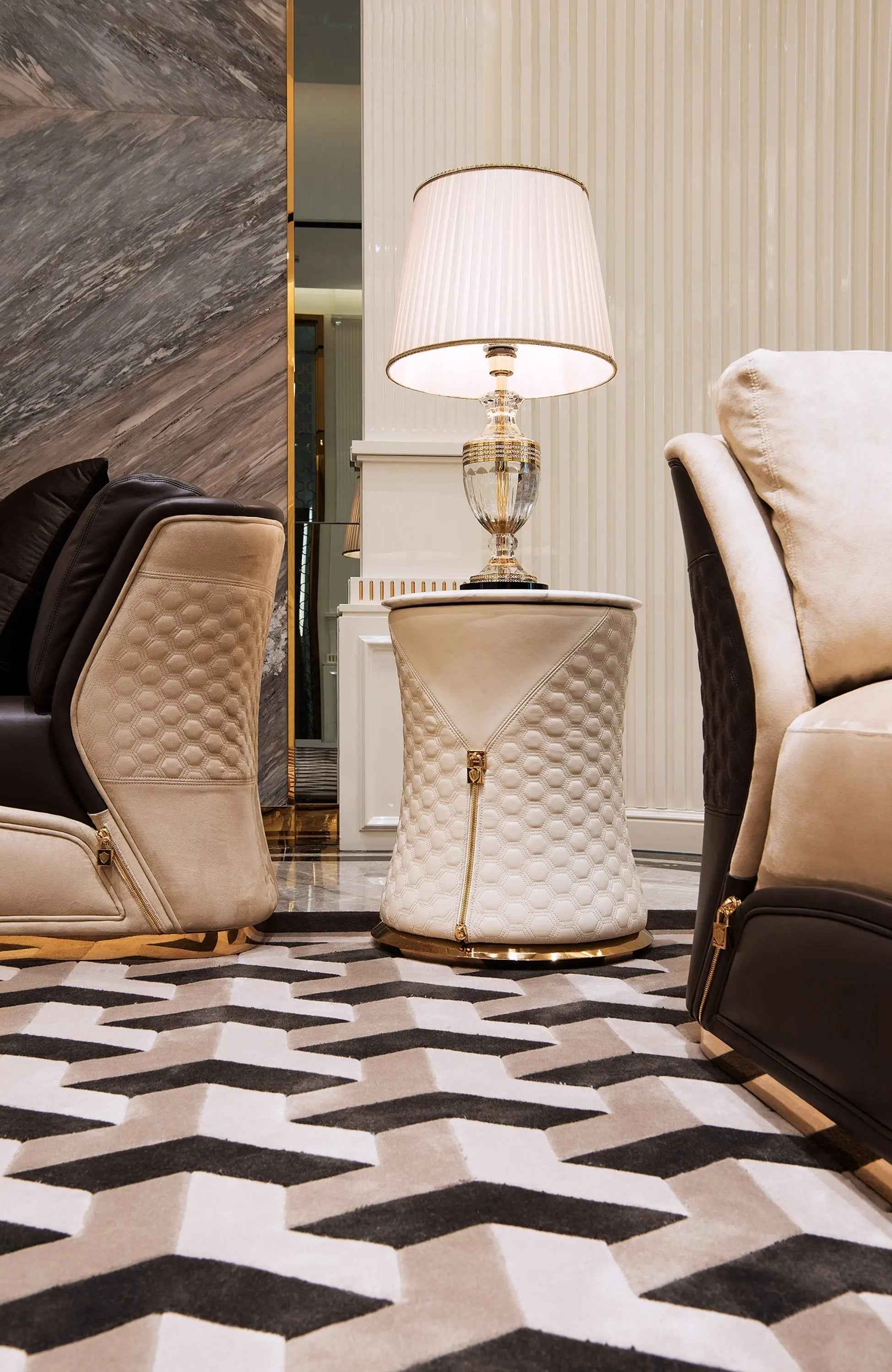 Living room matte round coffee table W002H6 Turri style Vogue Coffee Table Tea table Coner table