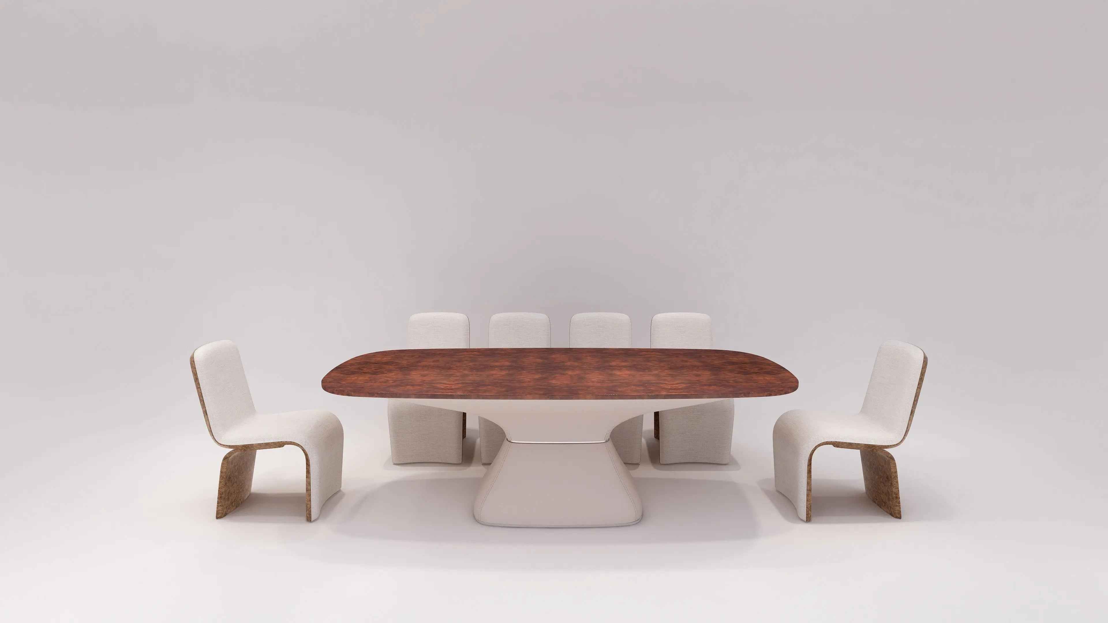 Living room modern square design luxury marble dining table W001D1A Bentley Dining Table