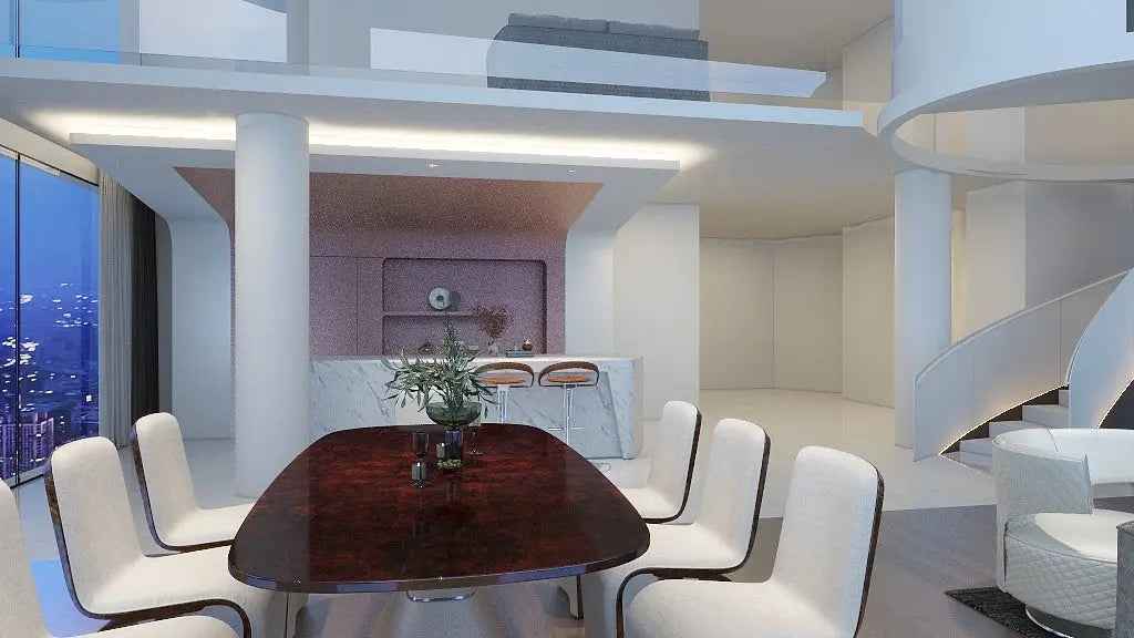 Living room modern square design luxury marble dining table W001D1A Bentley Dining Table