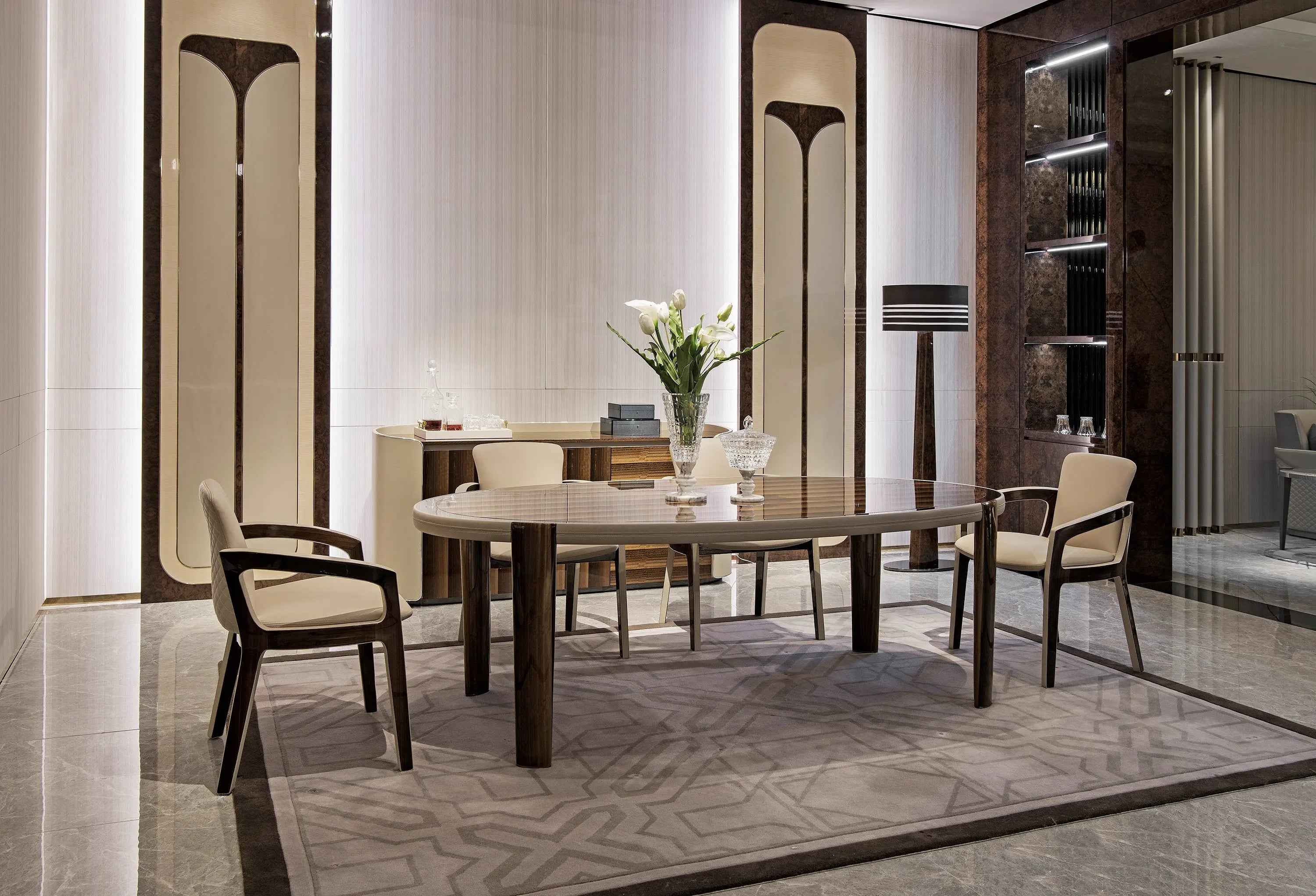 Luxury leather modern chair dining room restaurant chairs W013D5 Bentley style Belgravia Chair dining chair