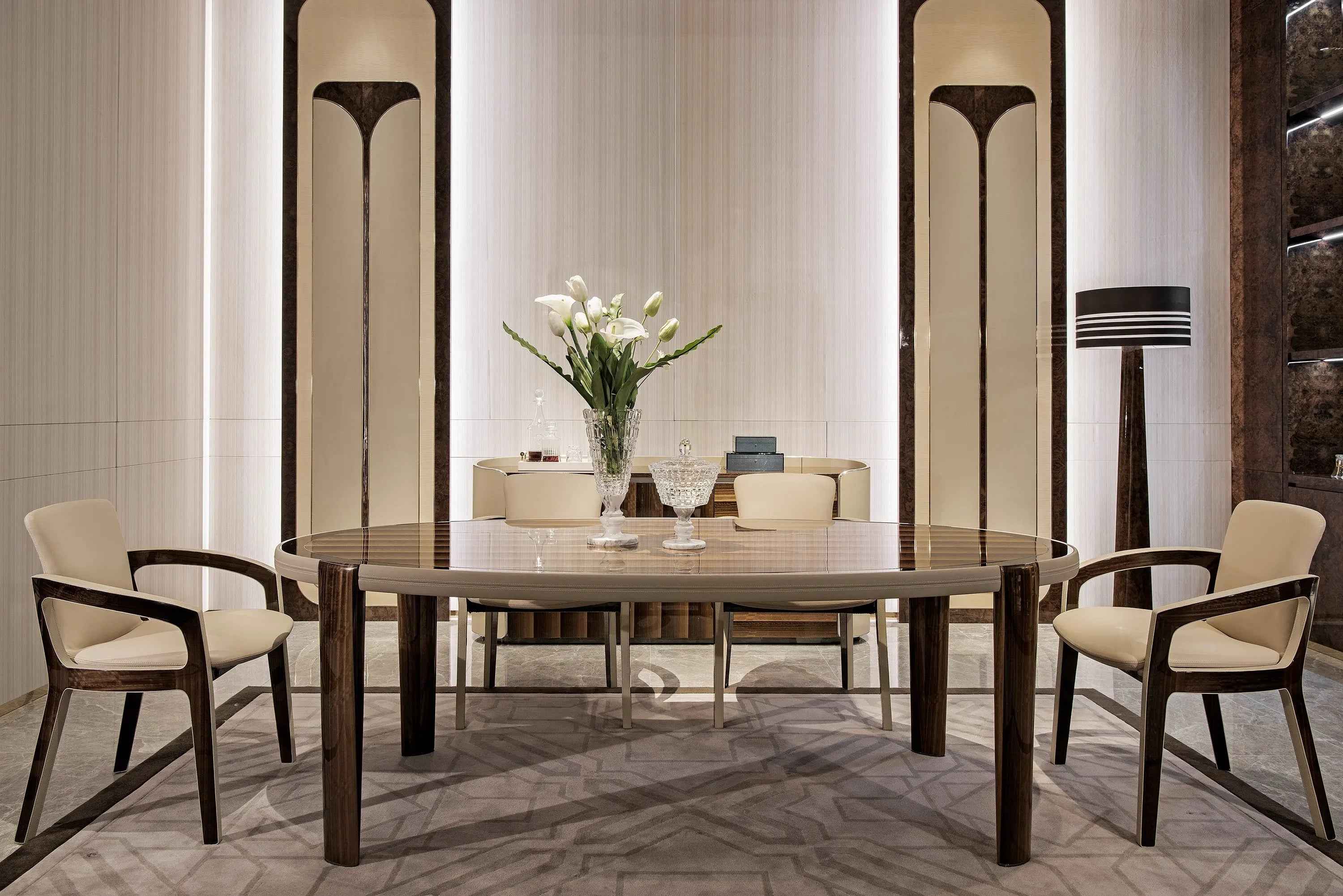 Luxury leather modern chair dining room restaurant chairs W013D5 Bentley style Belgravia Chair dining chair