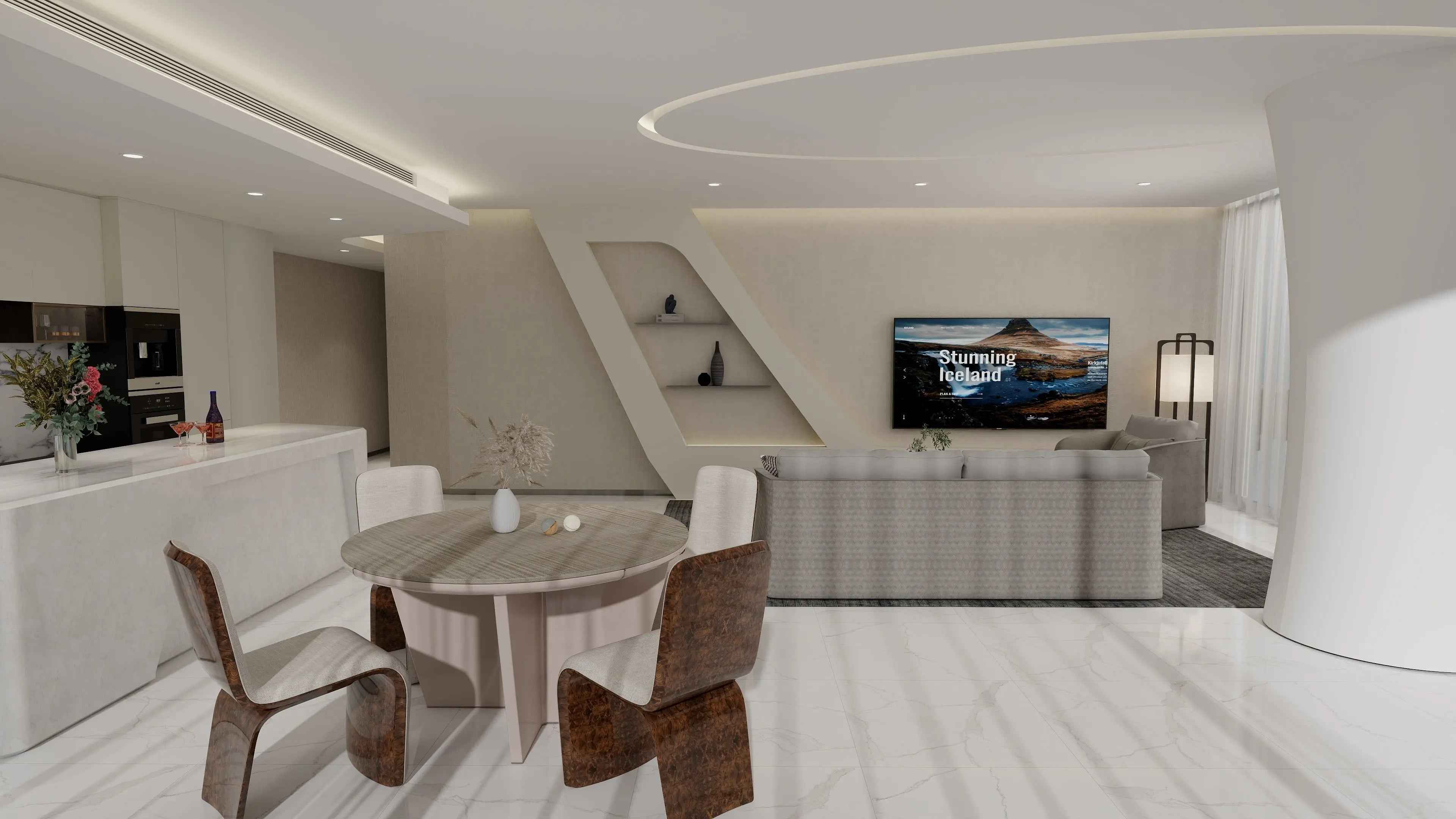 Luxury style modern minimalist marble round dining table W001D1B Bentley style Madeley Table,Dining Table