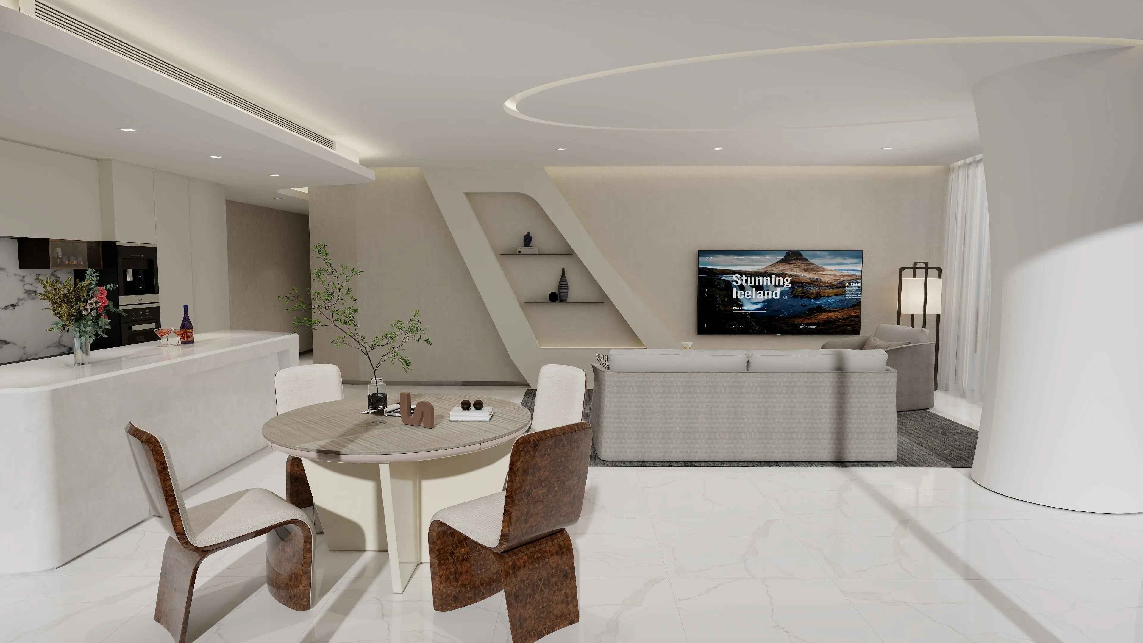 Luxury style modern minimalist marble round dining table W001D1B Bentley style Madeley Table,Dining Table