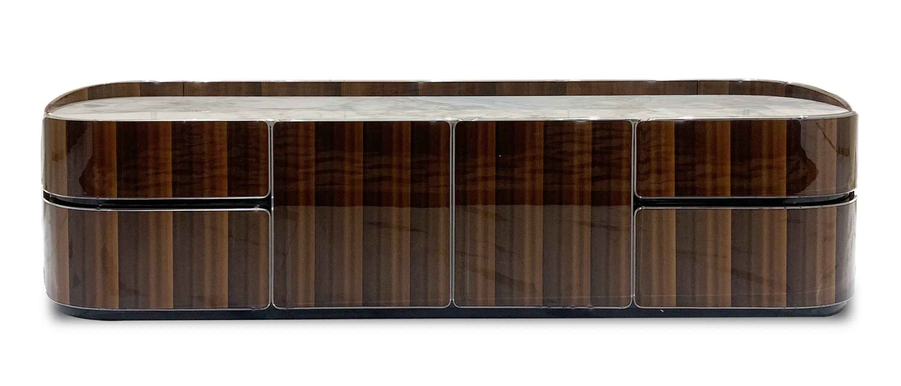 Marble Countertop TV Stand: Elegant Living Room Centerpiece W010H12E Bentley TV Cabinet