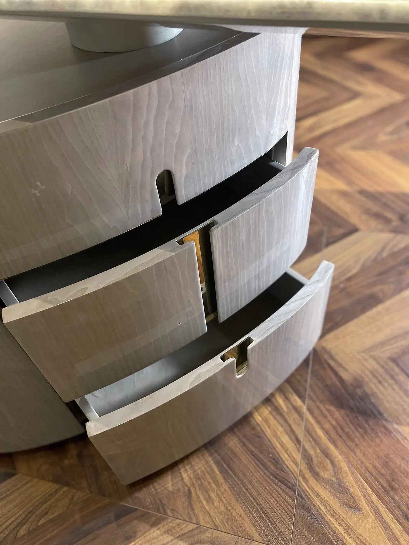 Marble Top High Gloss Home Office Table W012S28 Visionnaire Boss Table