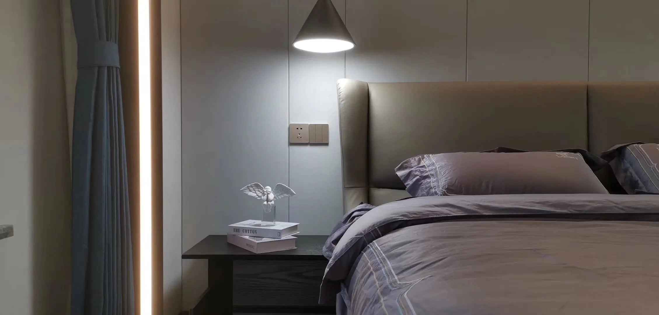 Minimalist Chic Leather KB-VVCASA-BED-VX1-1695-1 Bed