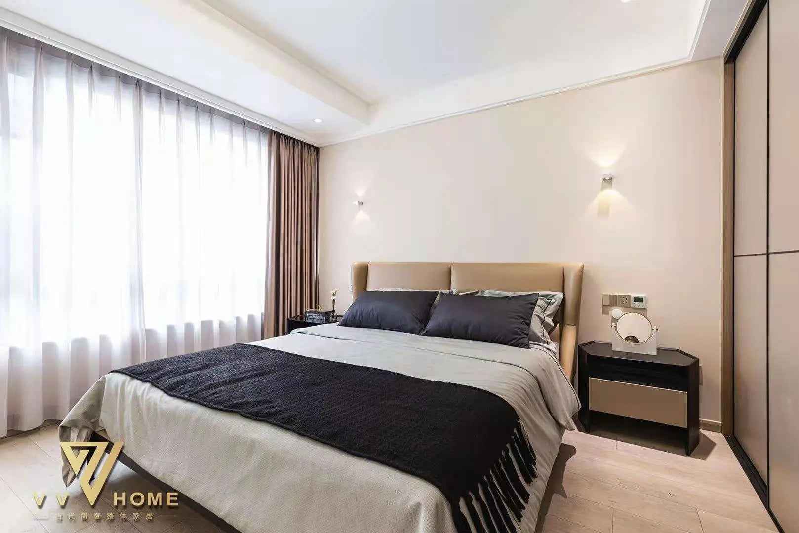 Minimalist Chic Leather KB-VVCASA-BED-VX1-1695-1 Bed