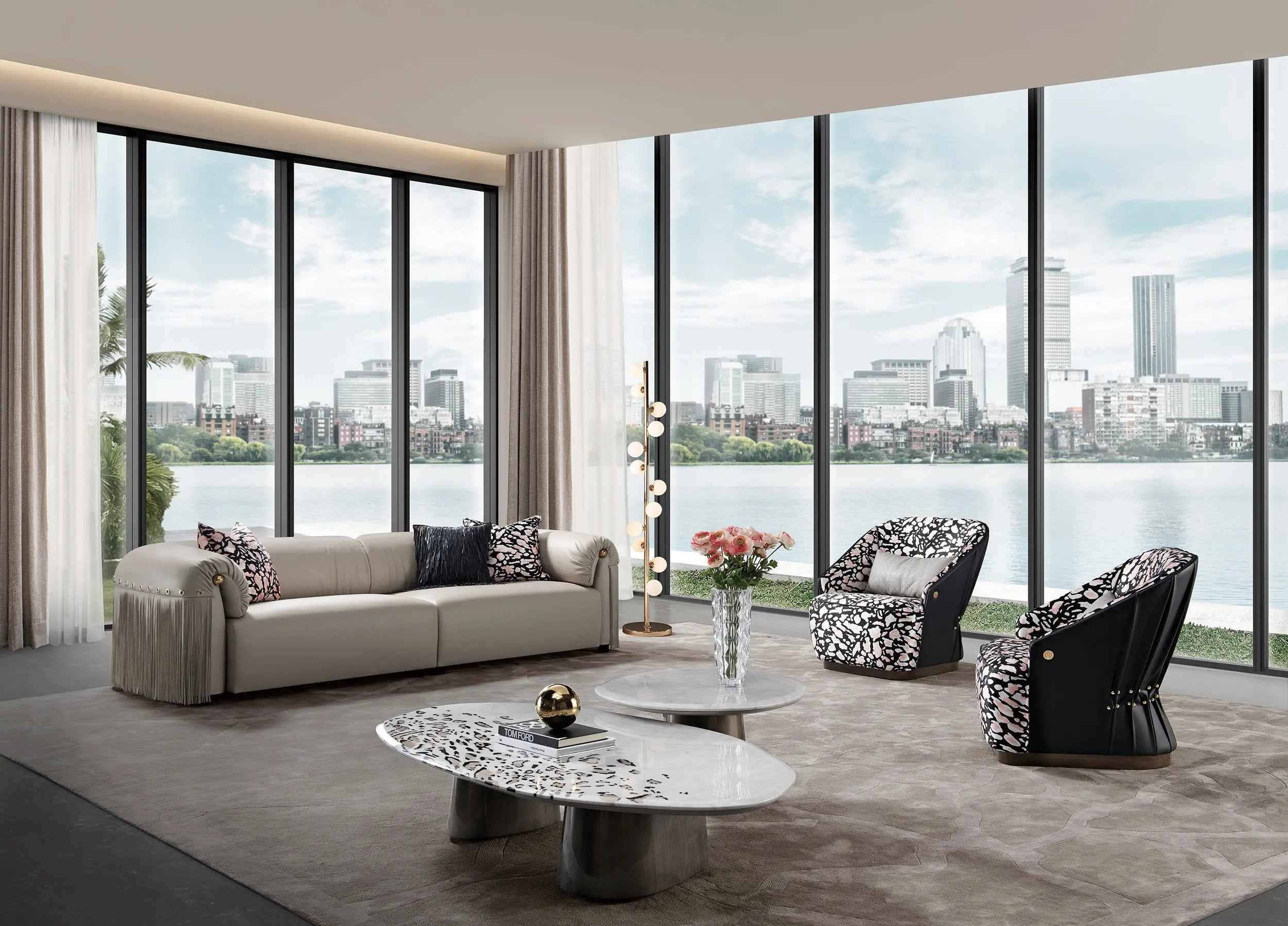 Modern Design Full Leather Living Room Sofa WH311SF2 two seater Modern furniture sofa