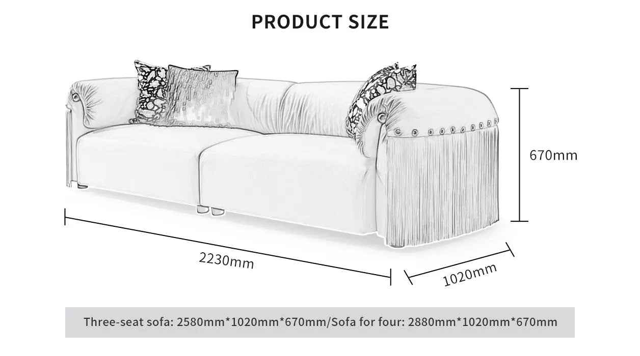 Modern Design Full Leather Living Room Sofa WH311SF2 two seater Modern furniture sofa