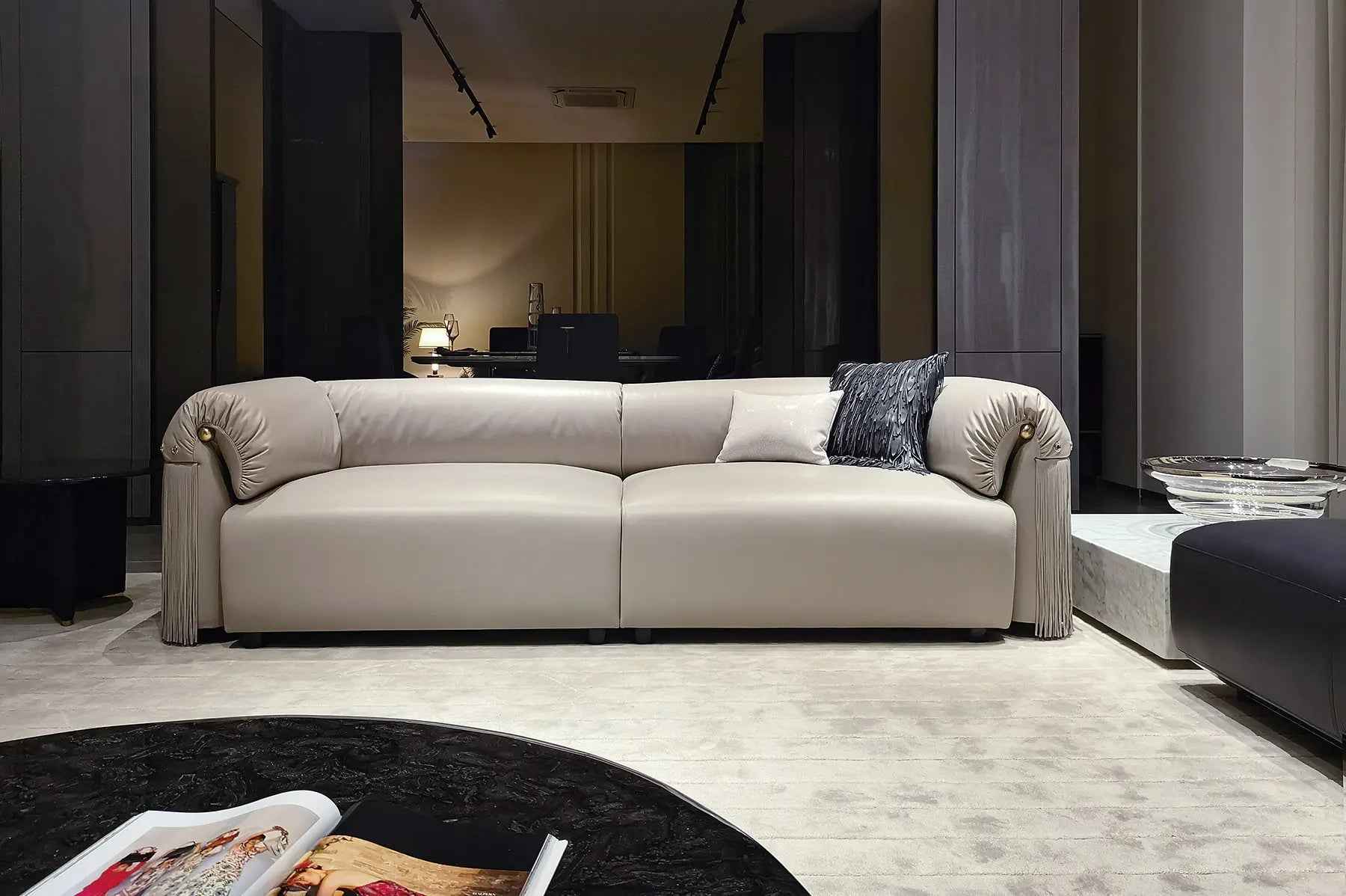 Modern Design Full Leather Living Room Sofa WH311SF2 two seater Modern furniture sofa