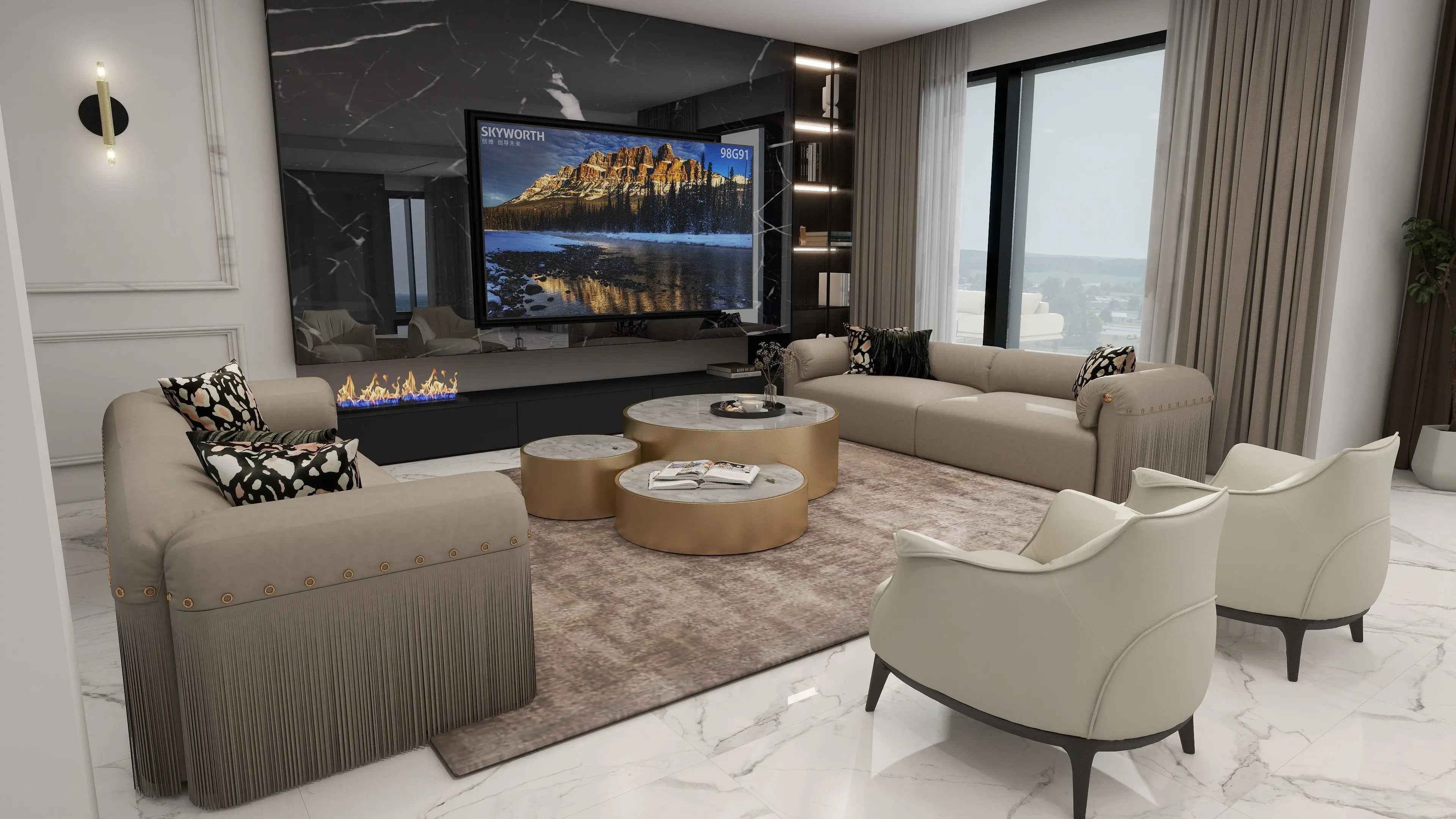 Modern Design Full Leather Living Room Sofa WH311SF2 two seater Modern furniture sofa