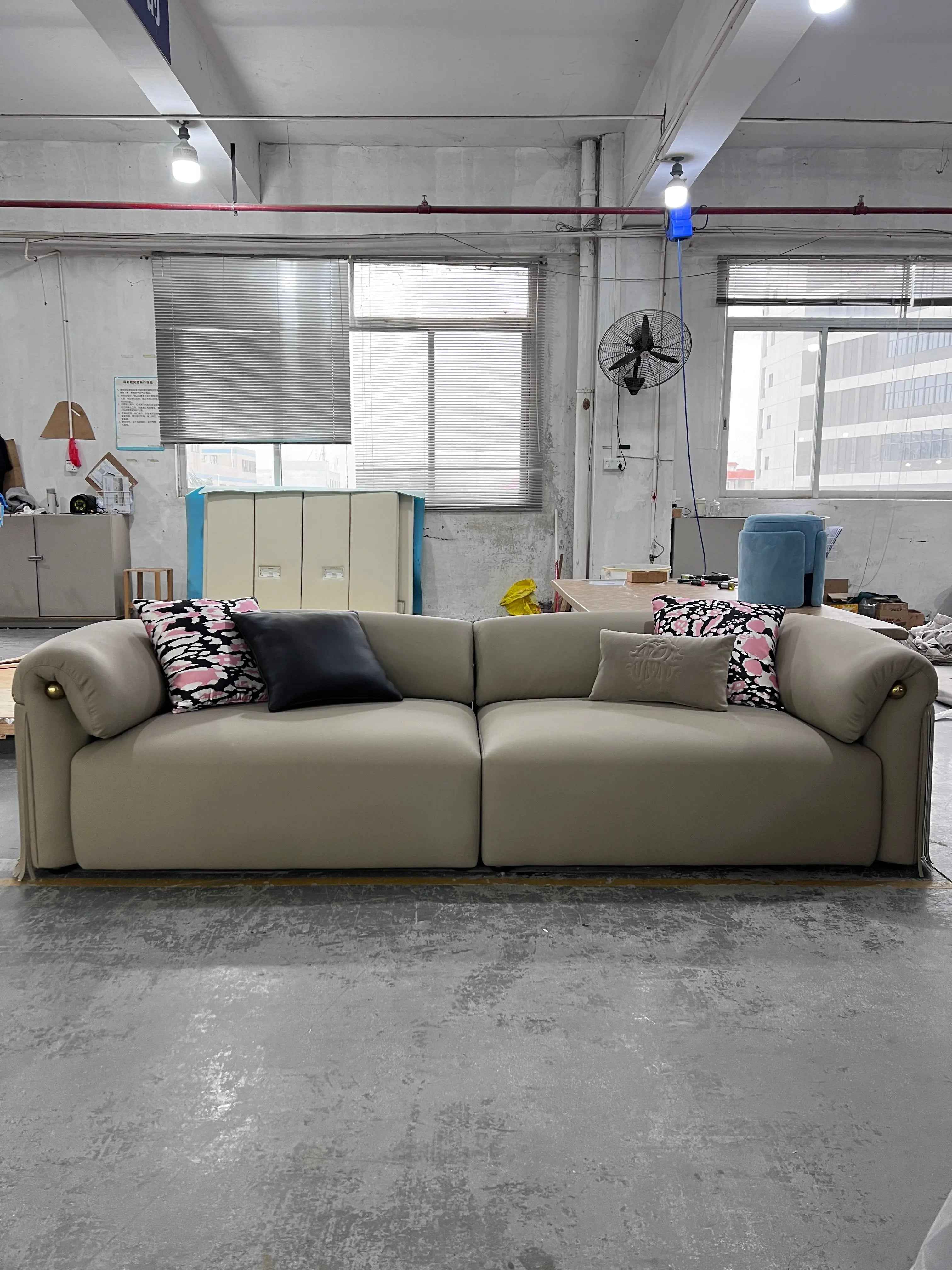 Modern Design Full Leather Living Room Sofa WH311SF2 two seater Modern furniture sofa