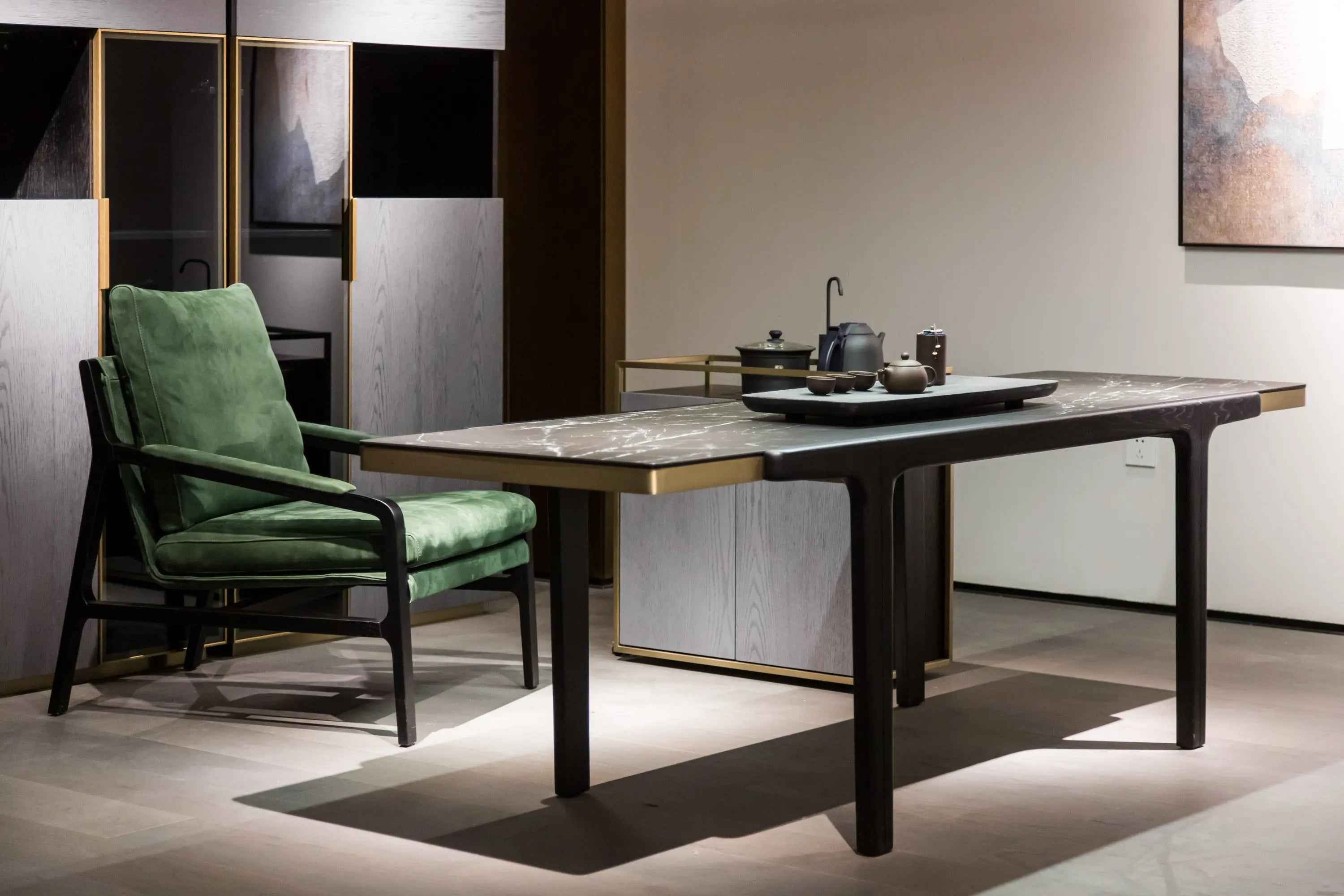 Modern Luxury Glass Tea Table - Elegant Design for Contemporary Living