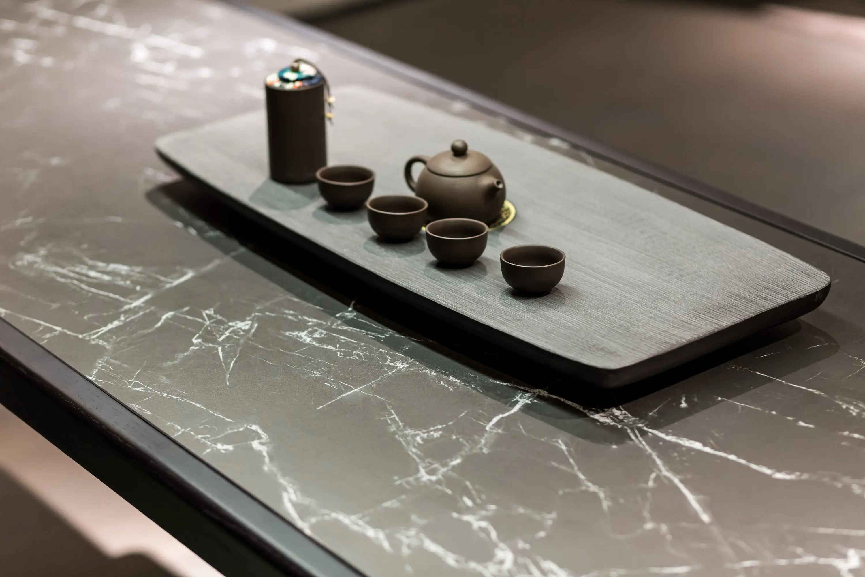 Modern Luxury Glass Tea Table - Elegant Design for Contemporary Living