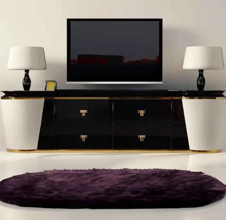 Modern Luxury TV Stand - Contemporary Entertainment Center W008H12 Bentley TV Cabinet