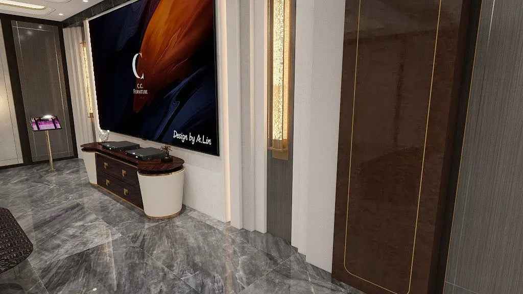 Modern Luxury TV Stand - Contemporary Entertainment Center W008H12 Bentley TV Cabinet