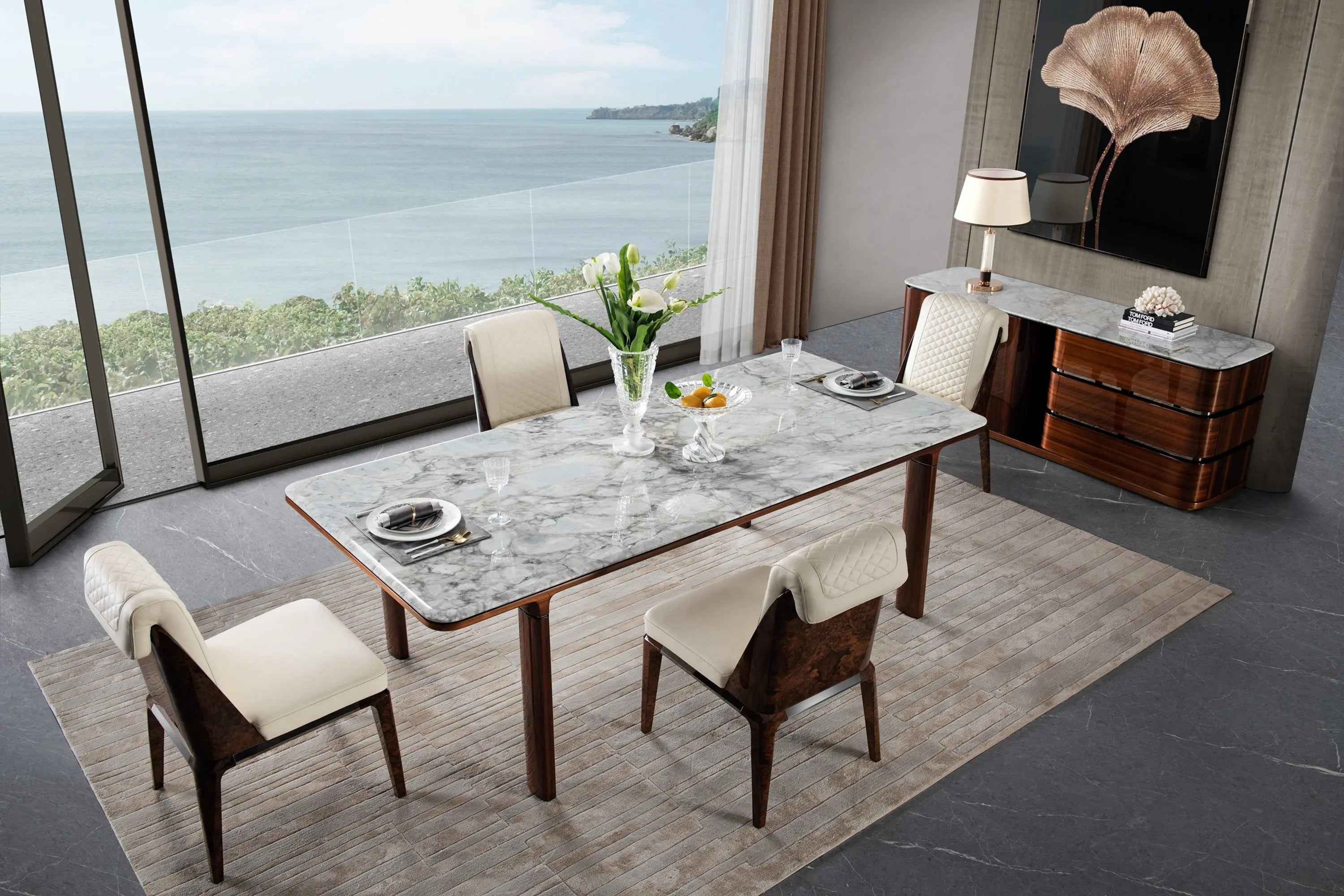 Modern Marble Dining Table W016D1 Bentley Dining Table,long dining table