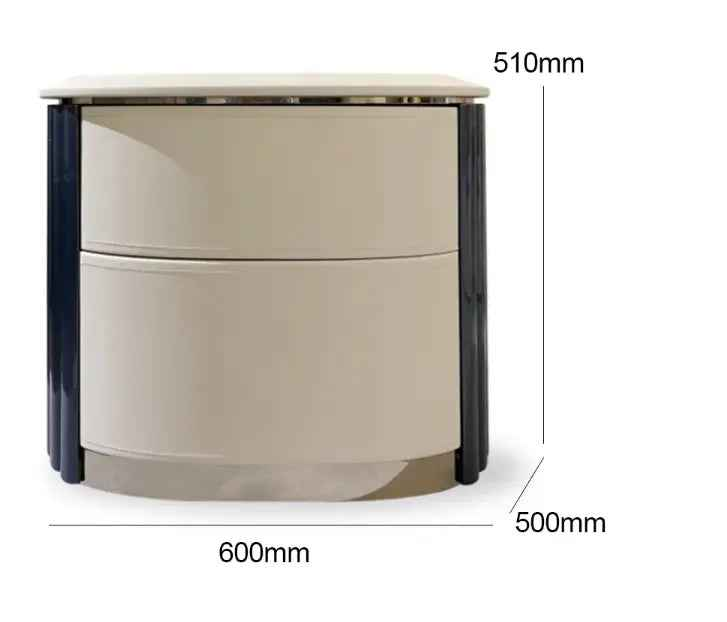 Modern Minimalist Bedside Table: Sleek and Functional Nightstand W018B11 Bentley style Bedside Tabel
