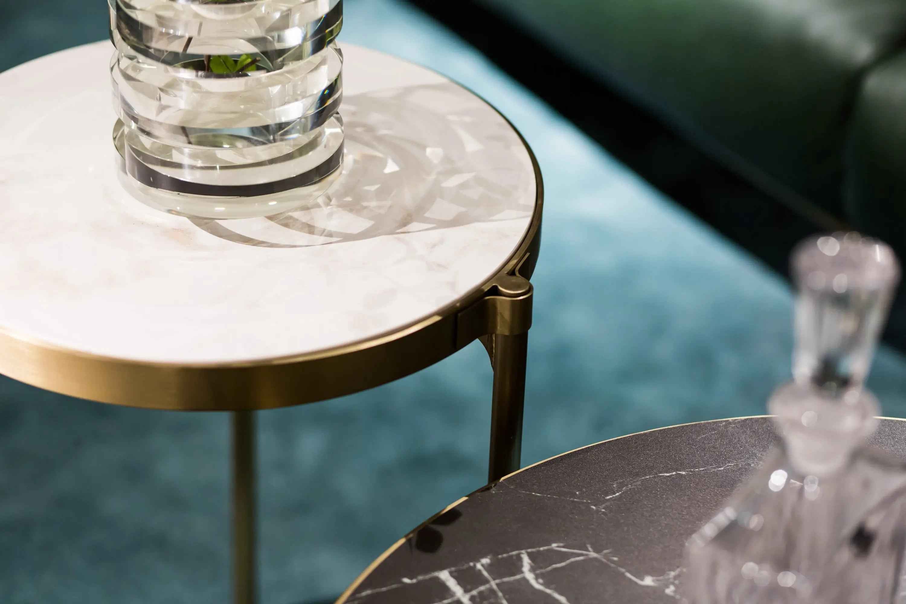 Modern Minimalist Stainless Steel Round HC-1907-1 Tea Table