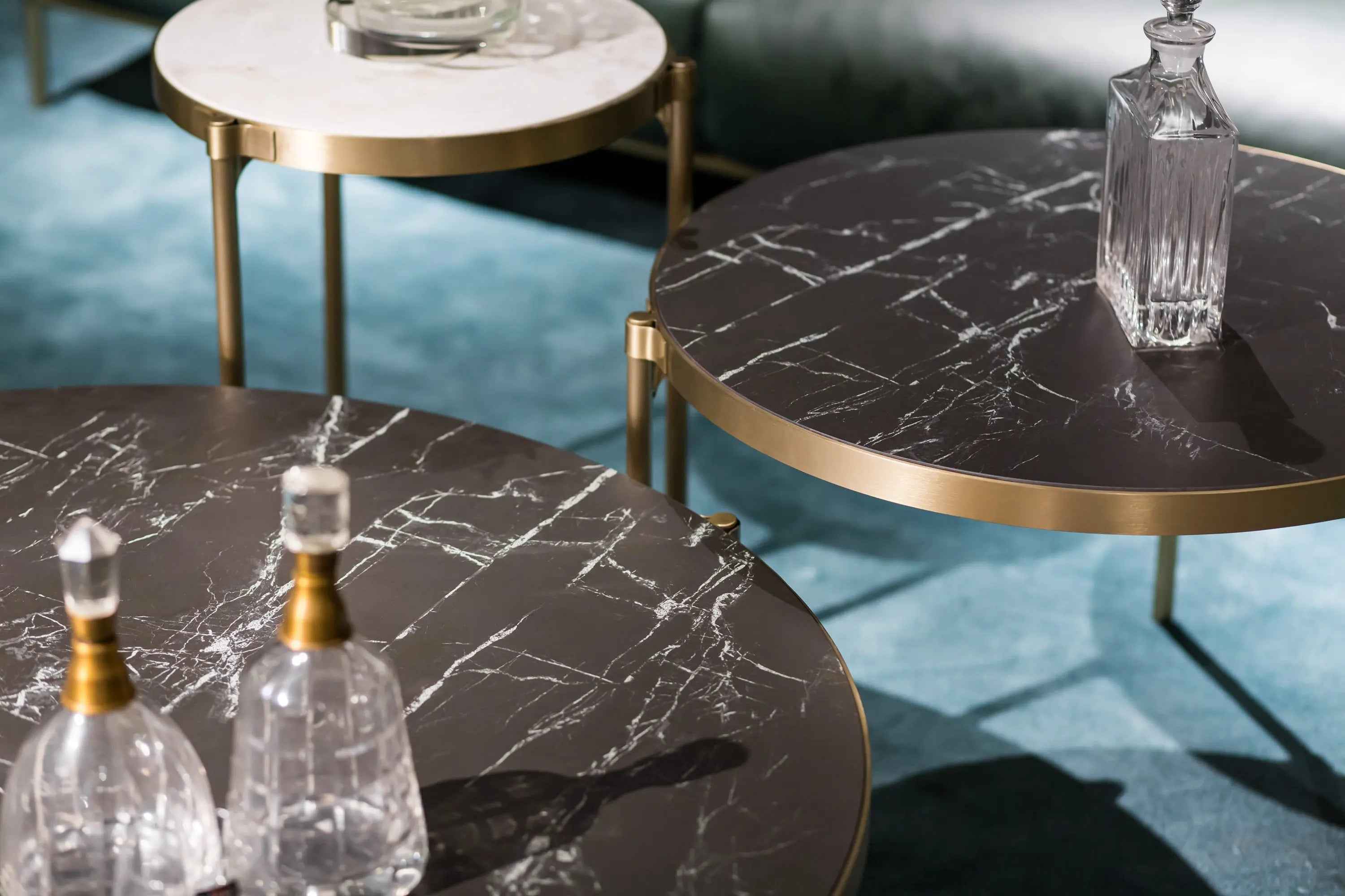 Modern Minimalist Stainless Steel Round HC-1907-1 Tea Table