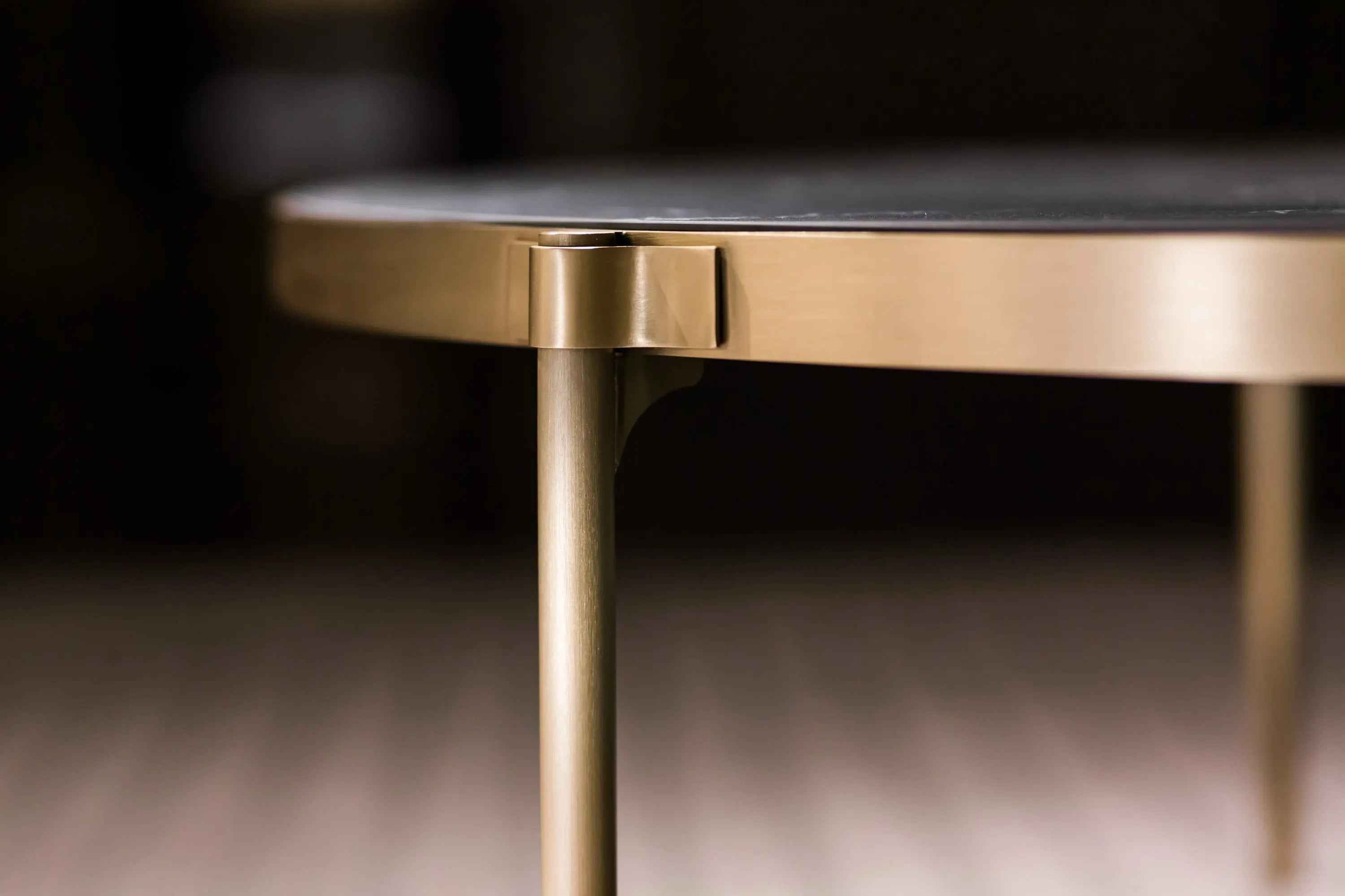 Modern Minimalist Stainless Steel Round HC-1907-1 Tea Table