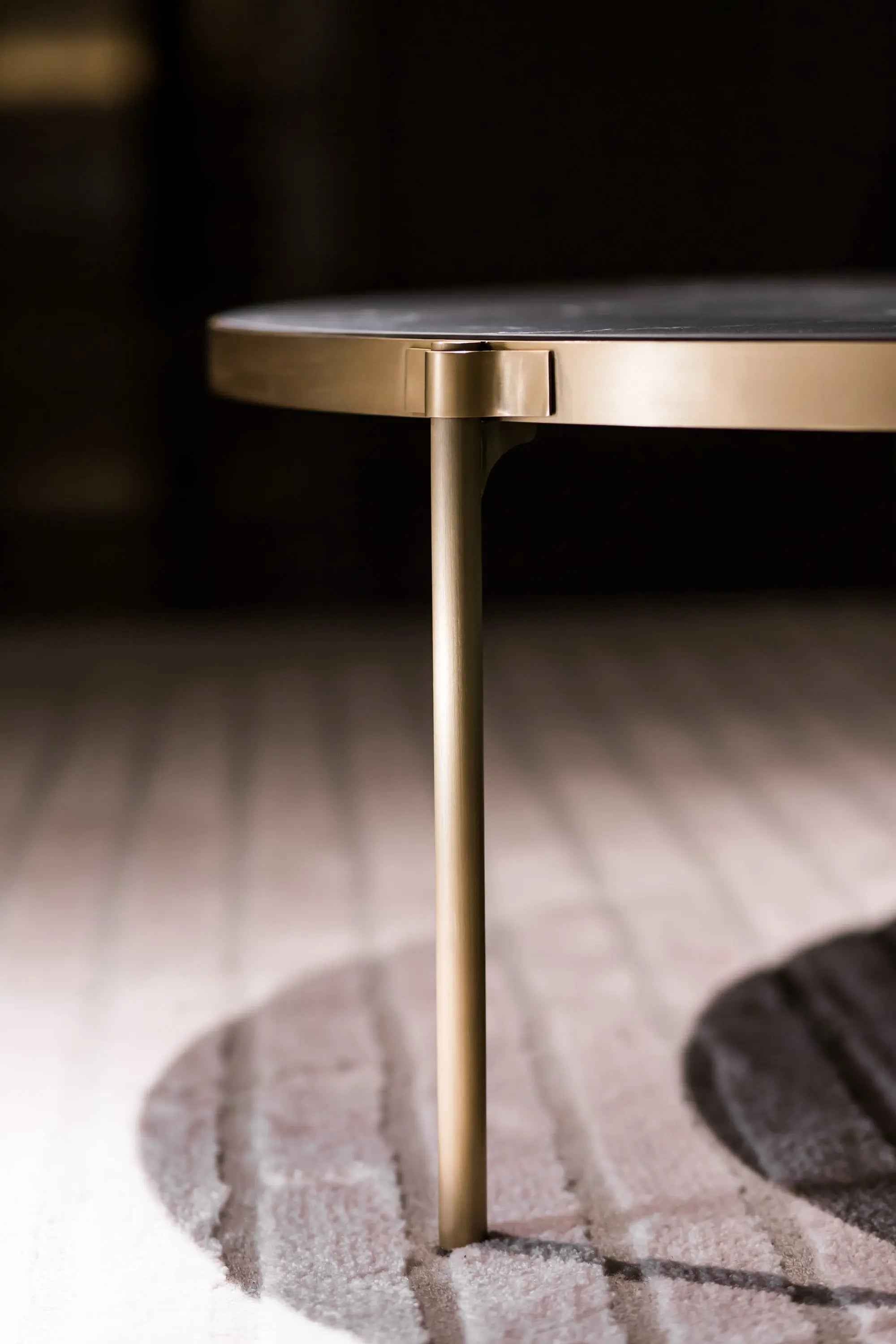 Modern Minimalist Stainless Steel Round HC-1907-1 Tea Table