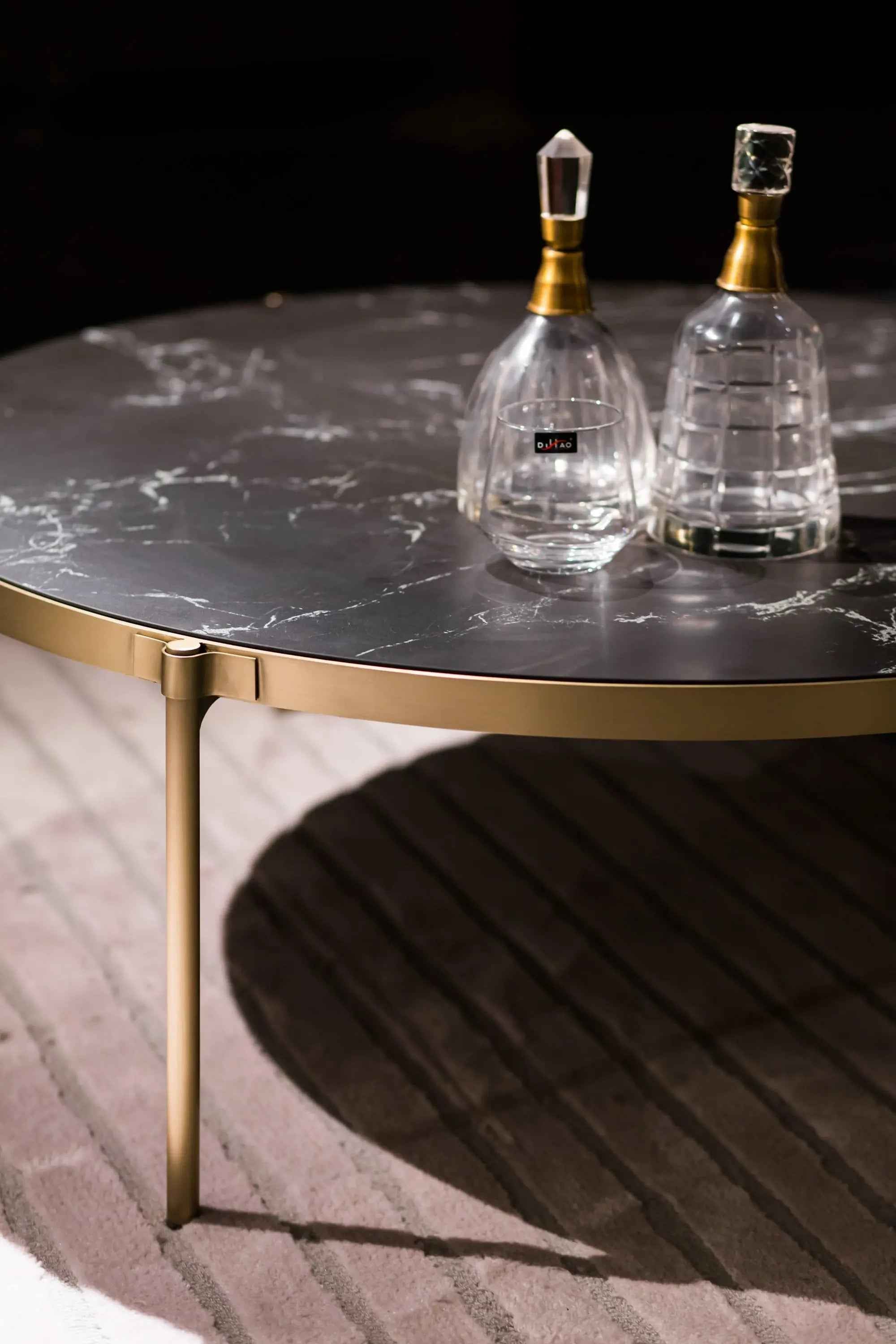 Modern Minimalist Stainless Steel Round HC-1907-1 Tea Table