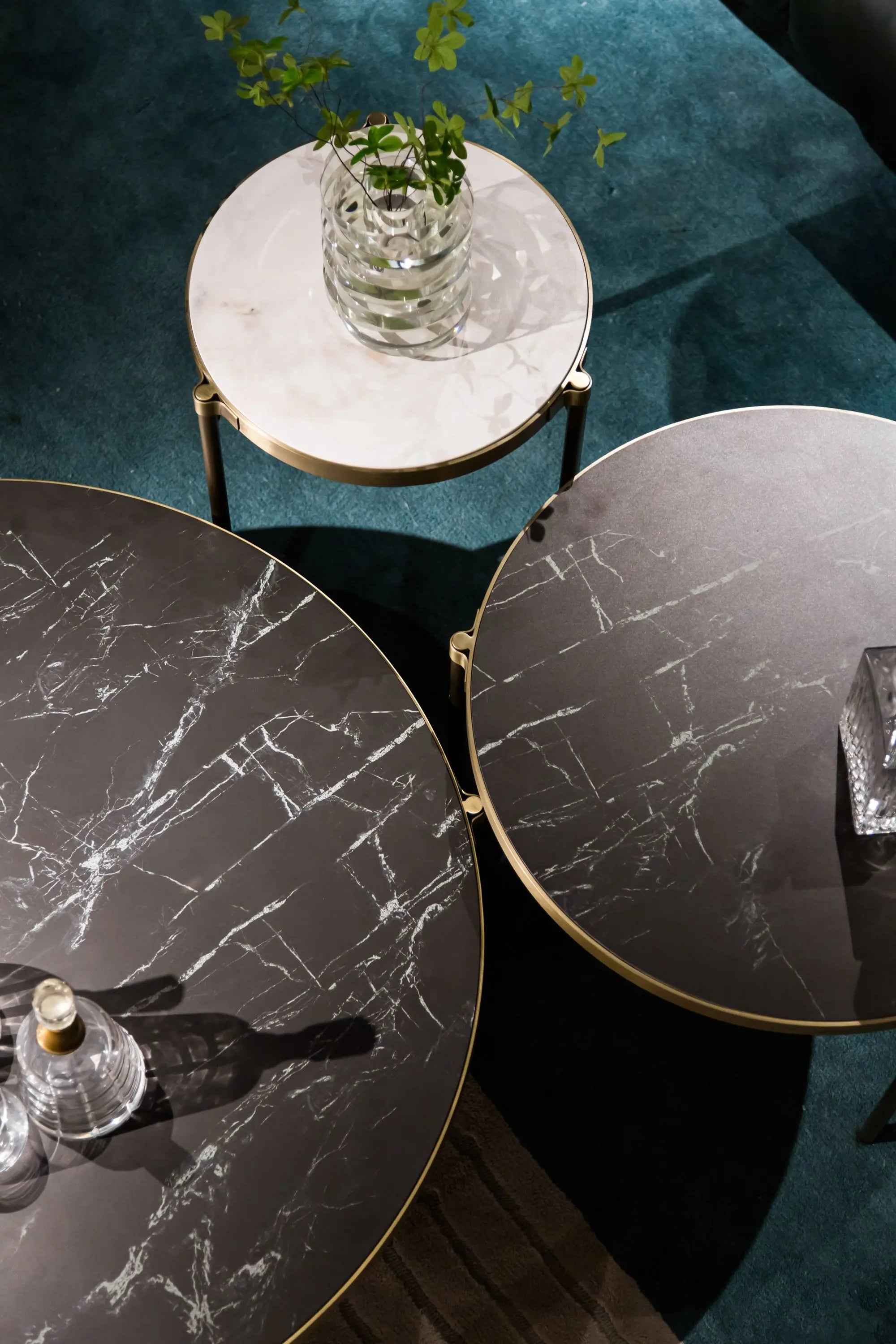 Modern Minimalist Stainless Steel Round HC-1907-1 Tea Table