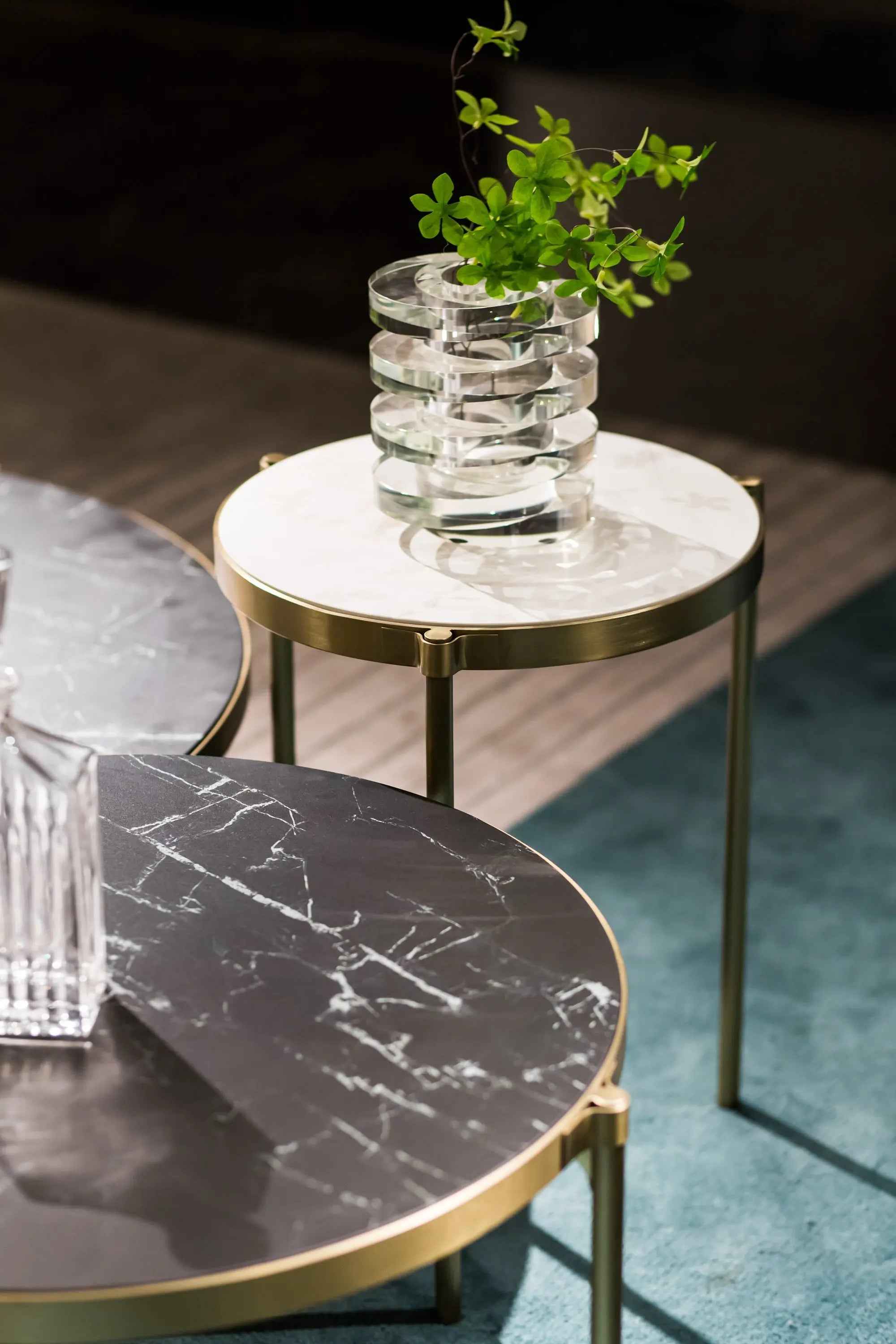 Modern Minimalist Stainless Steel Round HC-1907-1 Tea Table