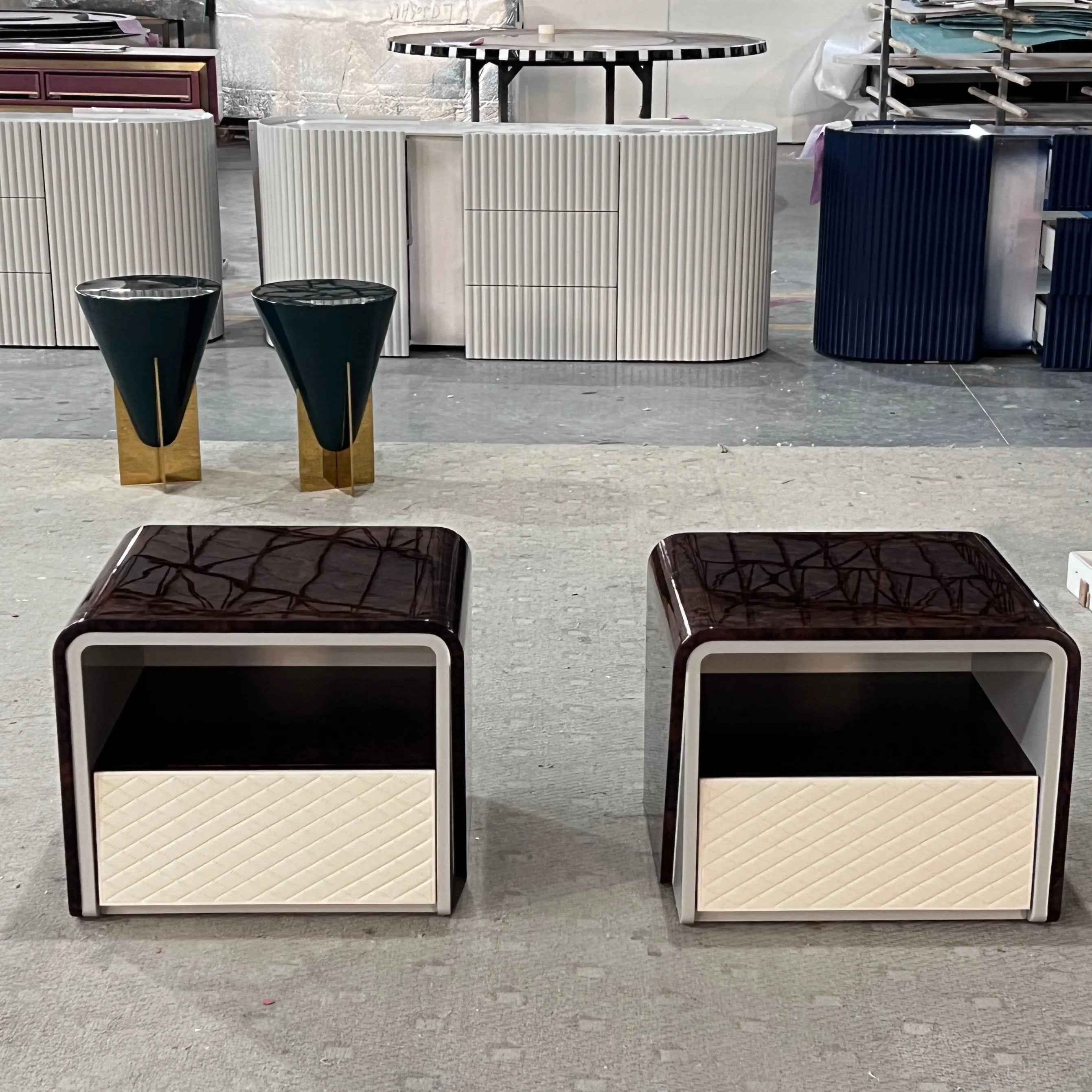 Modern Side Table Bedroom Bedside Nightstand With Drawer W006B11 Bentley style Eastgate Bedside Table