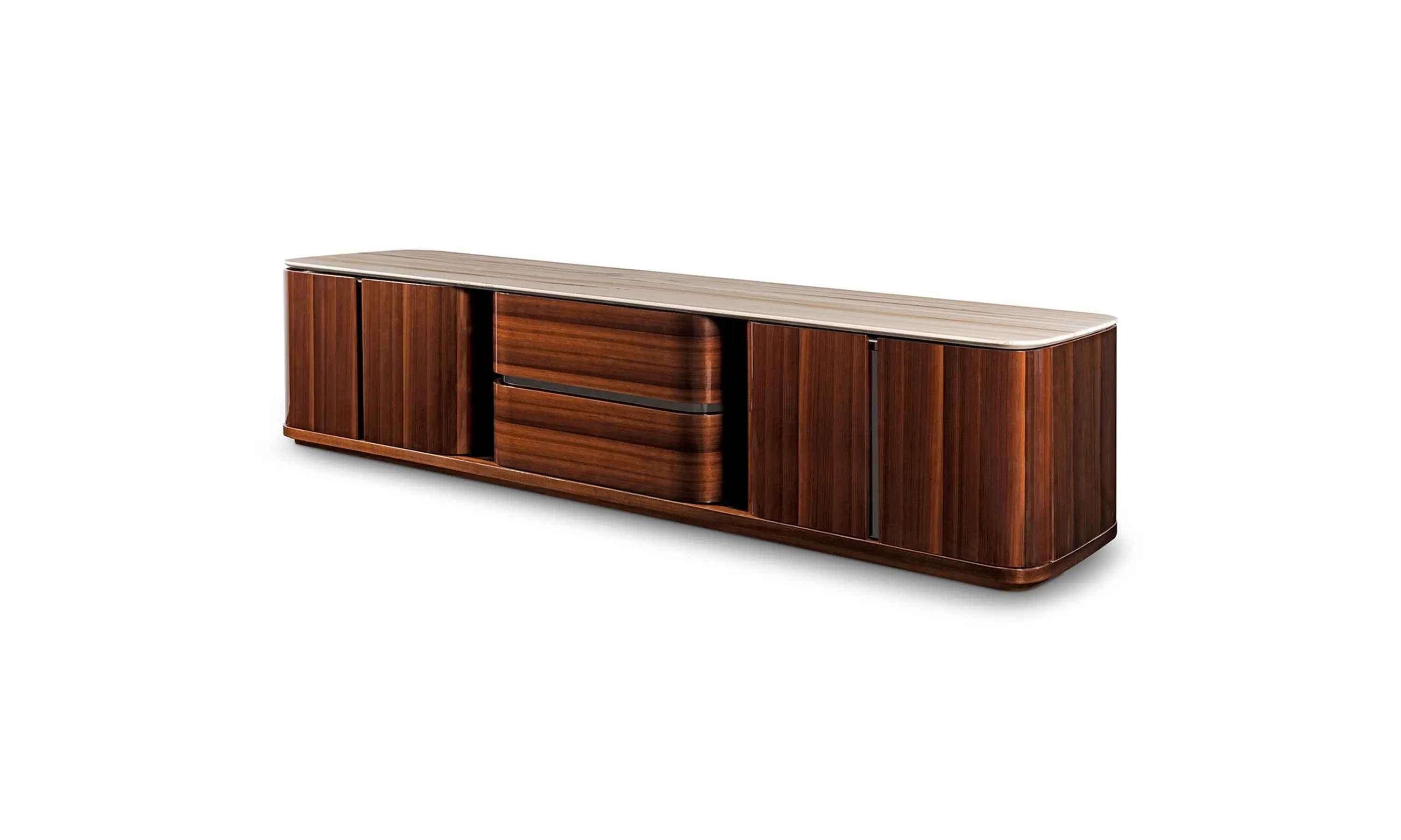 Modern TV Stand Furniture - Sleek Entertainment Center W016H12 Bentley Style Harrow Sideboard TV Cabinet