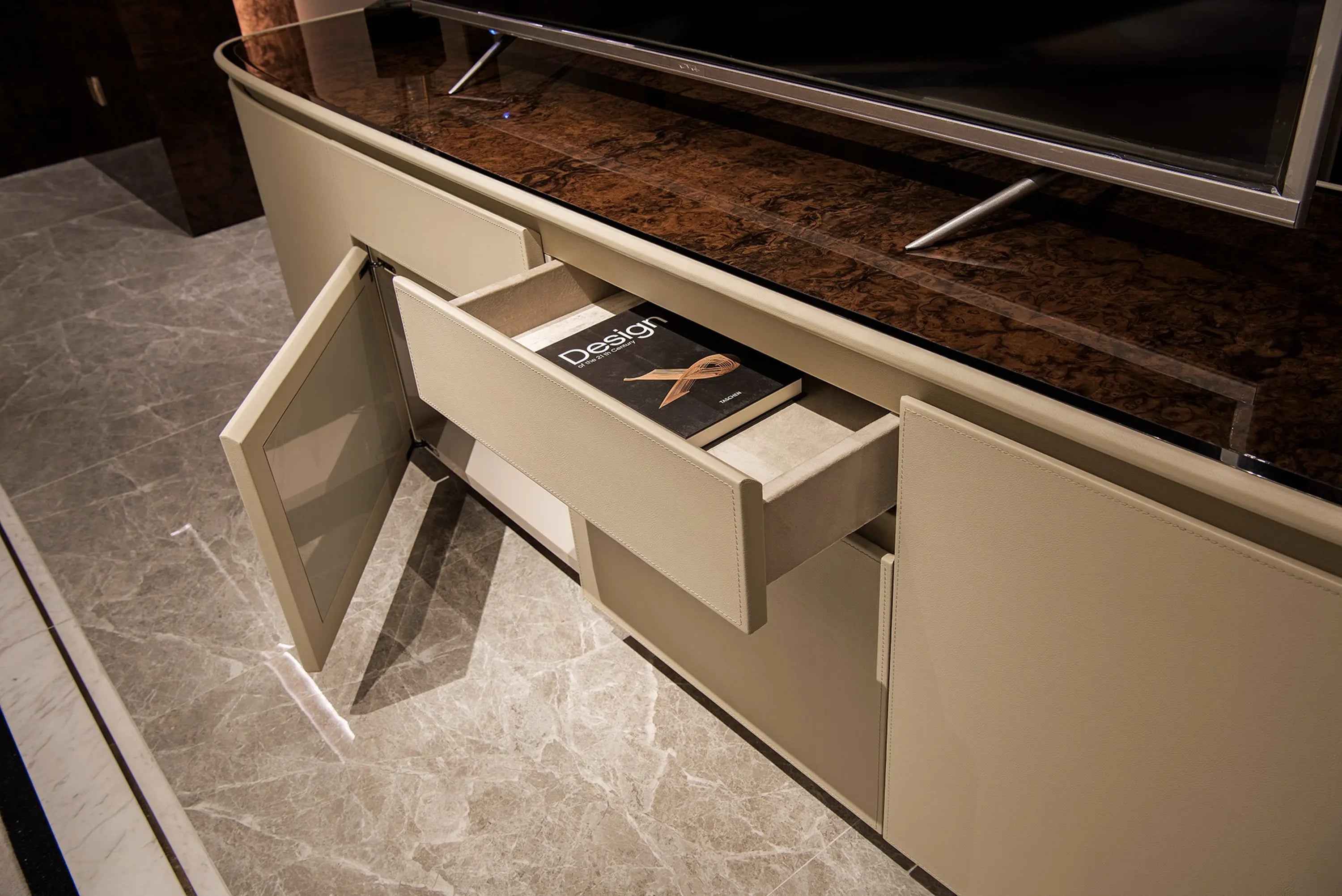 Modern TV Stand with Storage - Elevate Your Entertainment Space W001H12-2 TV Cabinet