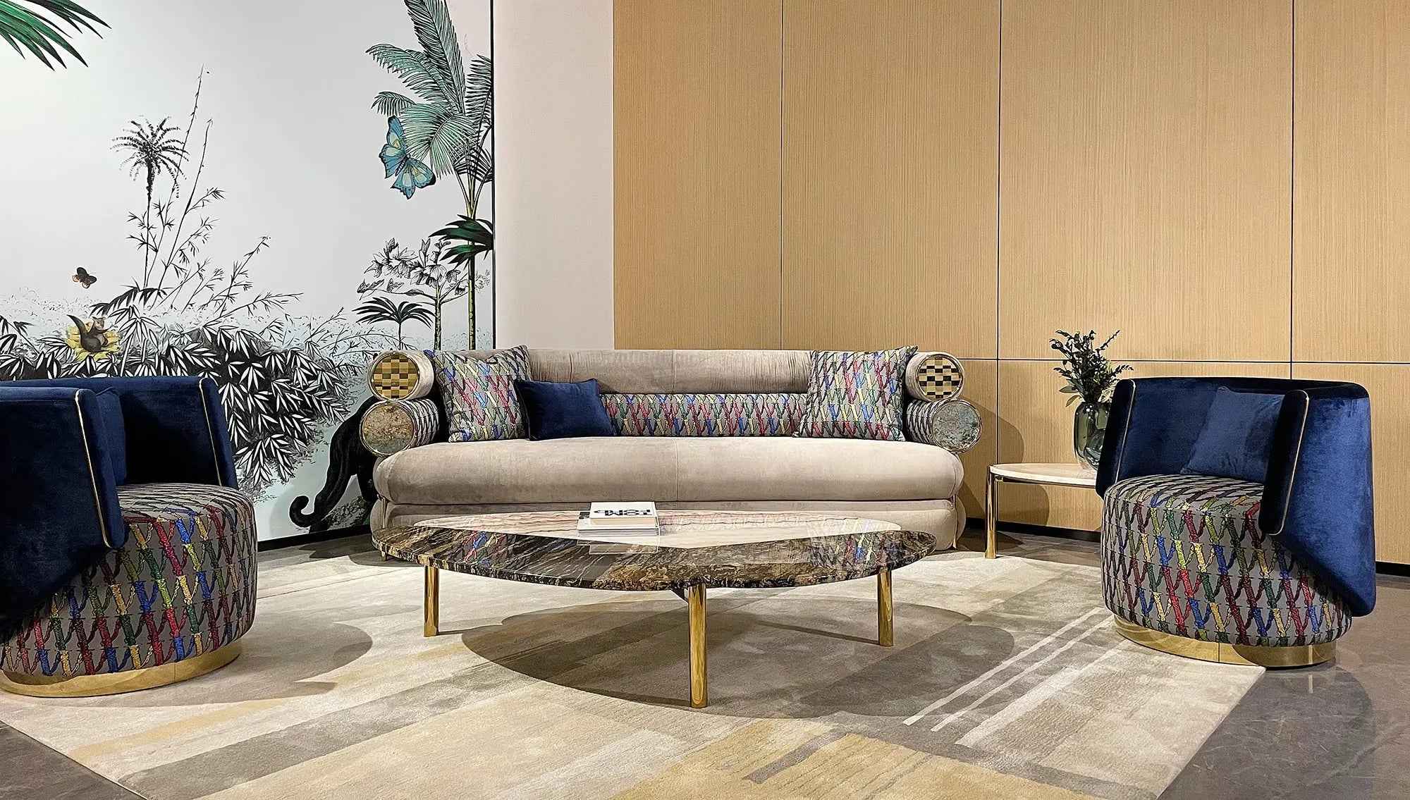 Modern creative design sofa high-end quality living room sofa WH310SF3B Three-seat sofa type B