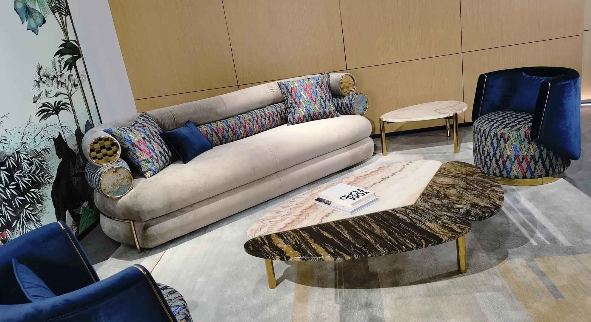 Modern creative design sofa high-end quality living room sofa WH310SF3B Three-seat sofa type B