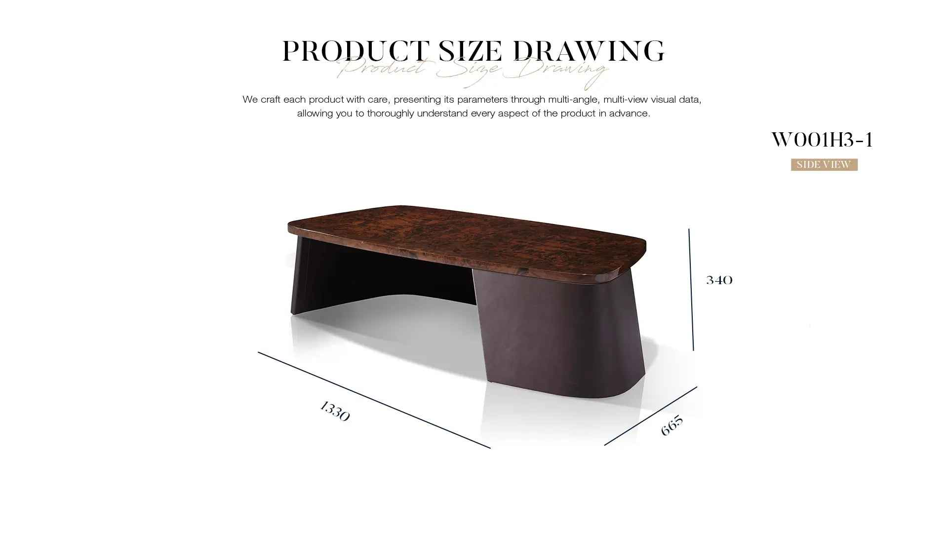 Modern luxury walnut veneer coffee table W001H3 Bentley style Kew Coffee Table Tea table Coner table