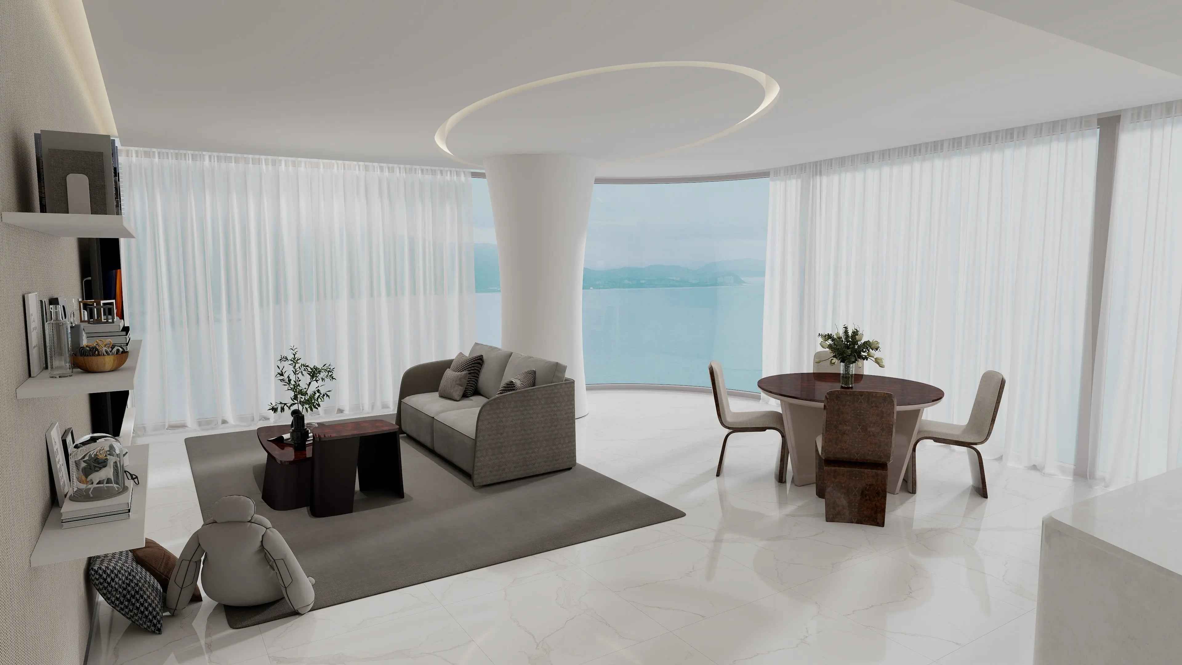 Modern luxury walnut veneer coffee table W001H3 Bentley style Kew Coffee Table Tea table Coner table