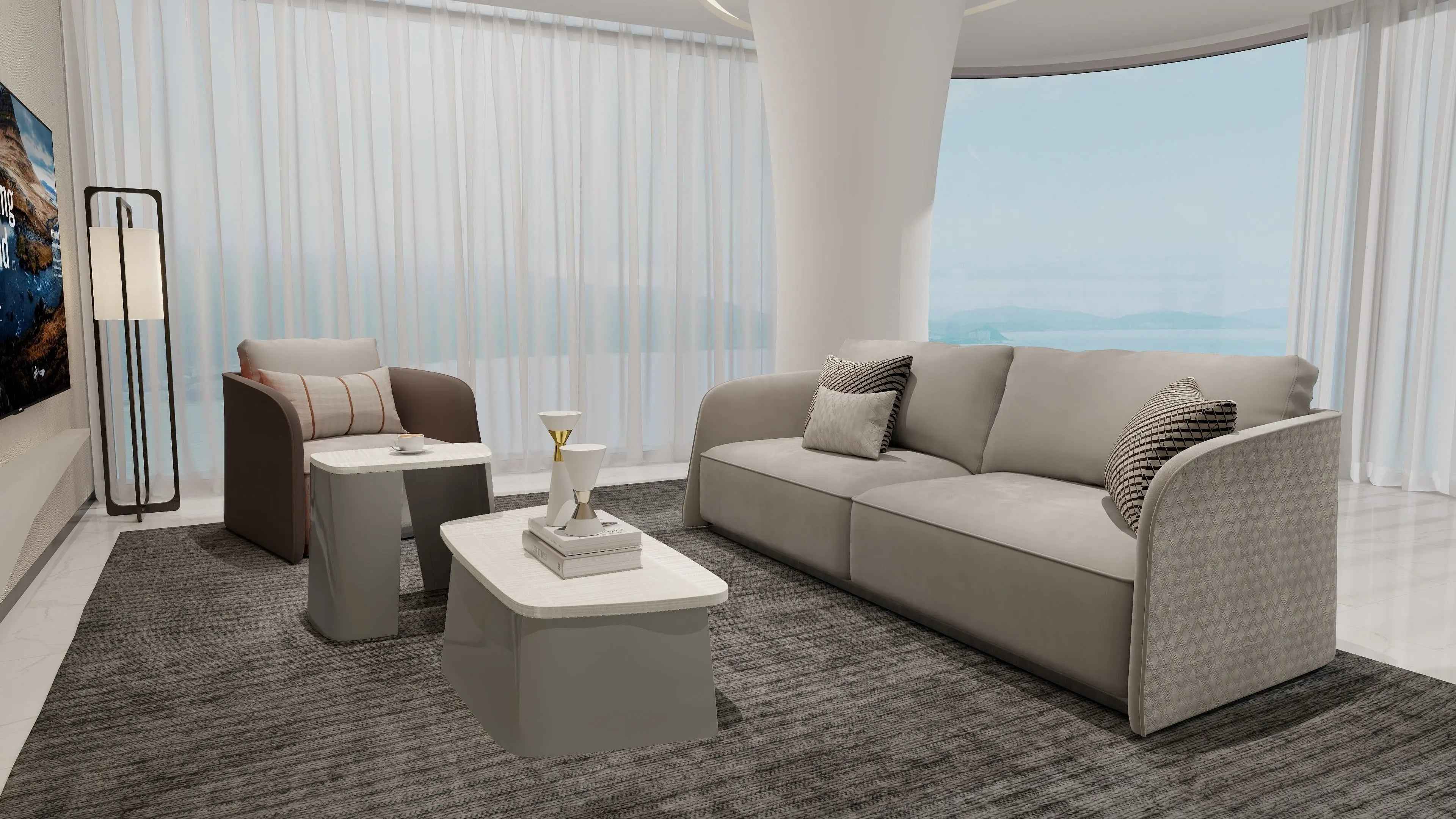 Modern luxury walnut veneer coffee table W001H3 Bentley style Kew Coffee Table Tea table Coner table