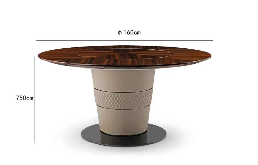 Round Dining Tables Set Patio Room Wood Top for 4 Seat New Luxury Dining Table W003D1 Bentley Dining Table - Details